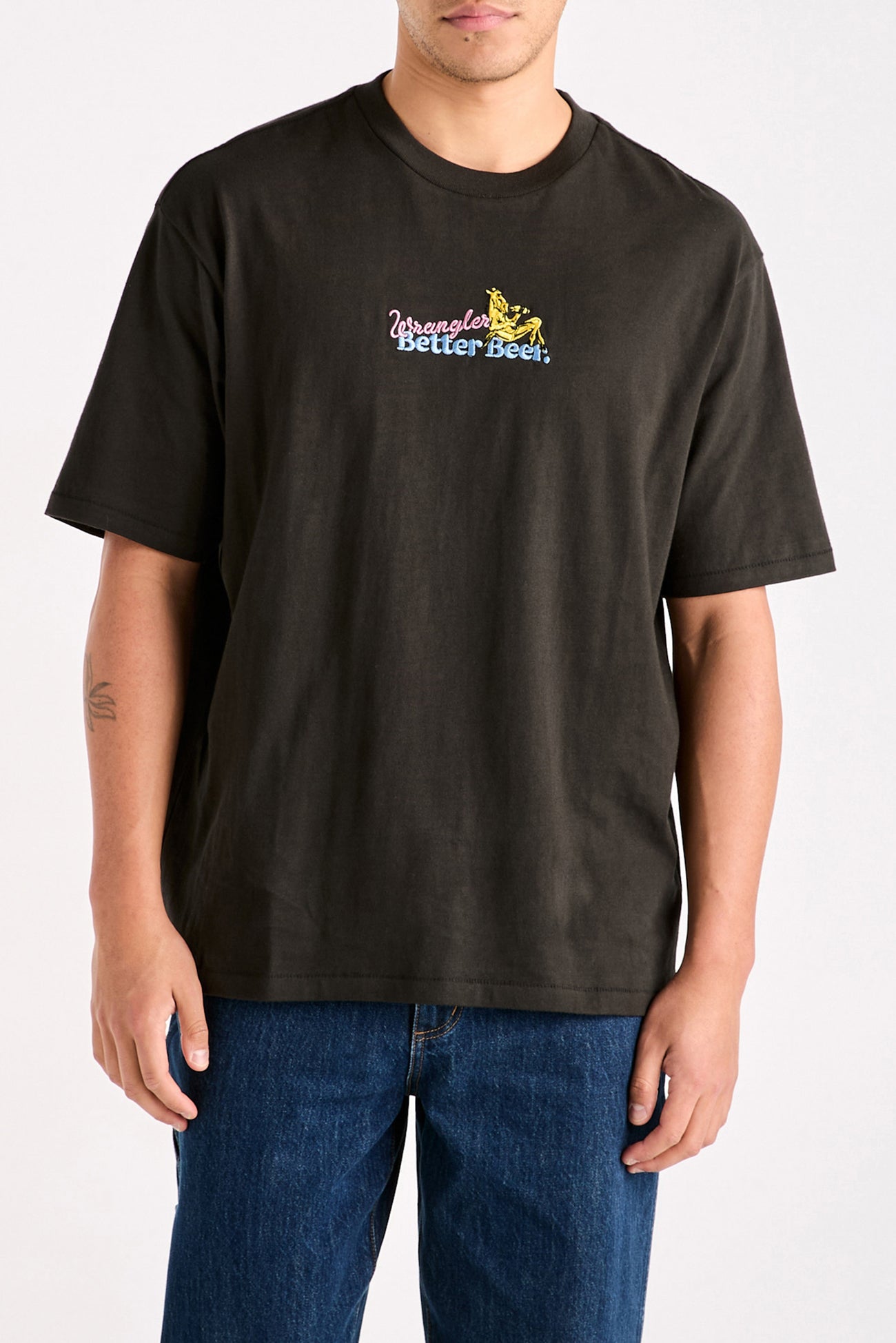 BB Thirsty Slacker Tee Worn Black