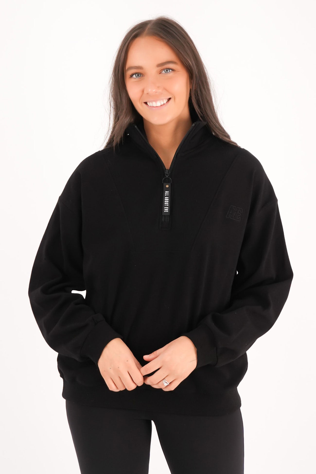 Balance 1/4 Zip Black