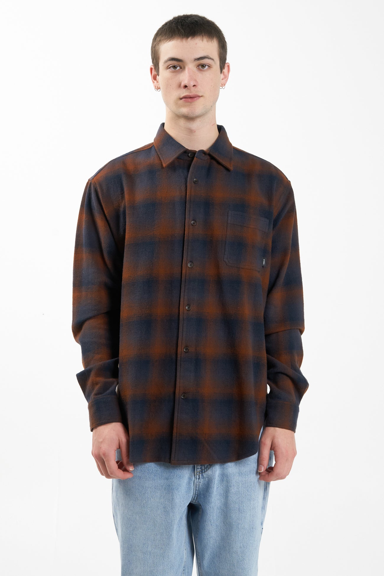 Barrio Flannel Shirt Midnight Blue