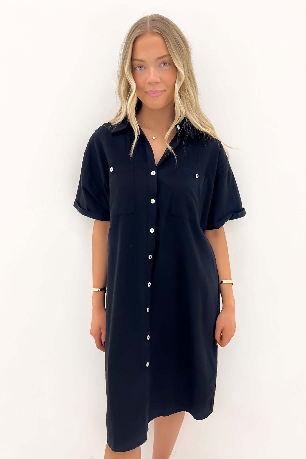 Belle Midi Dress Black