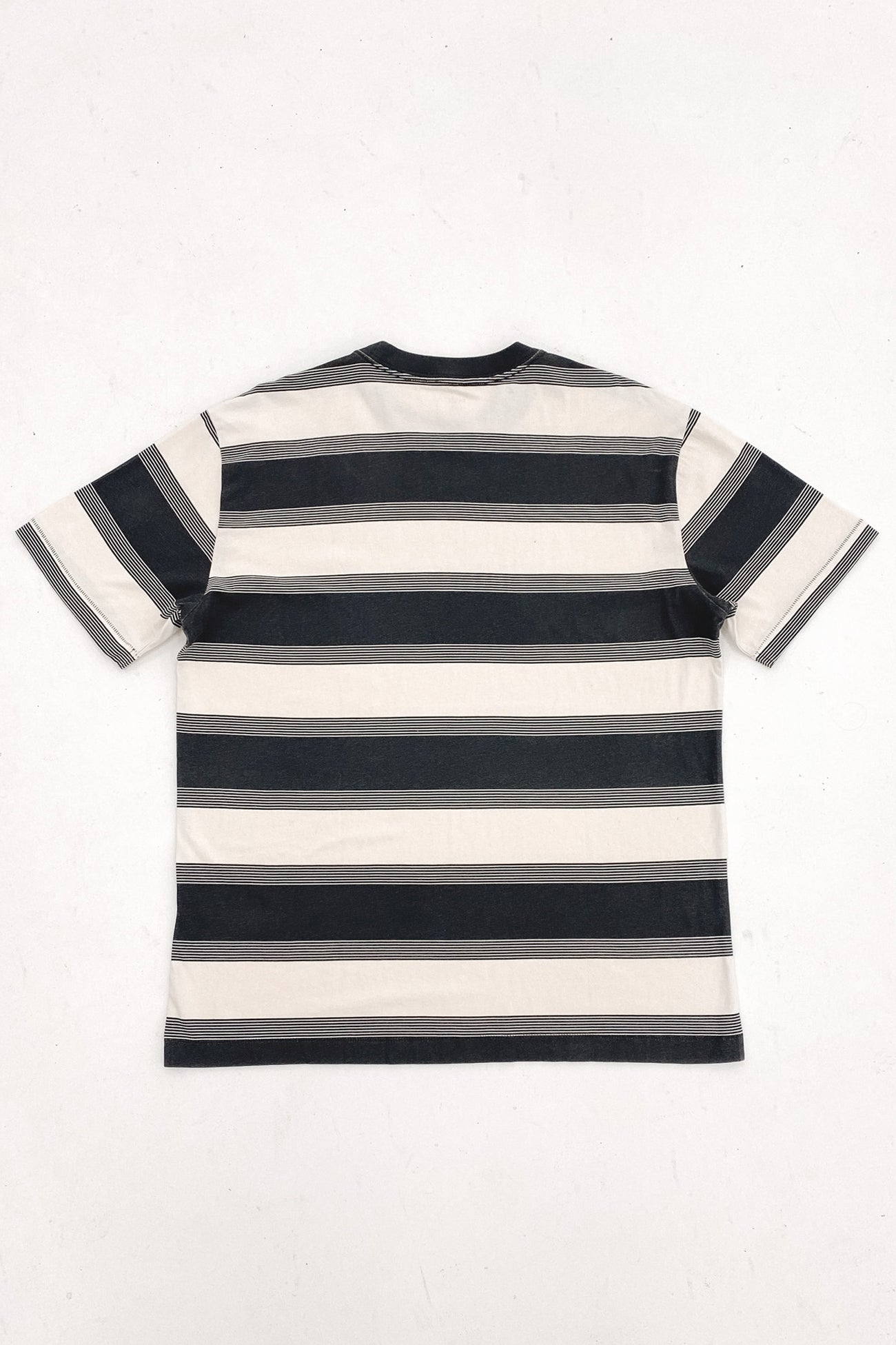 Benj Stripe Short Sleeve Tee Washed Black