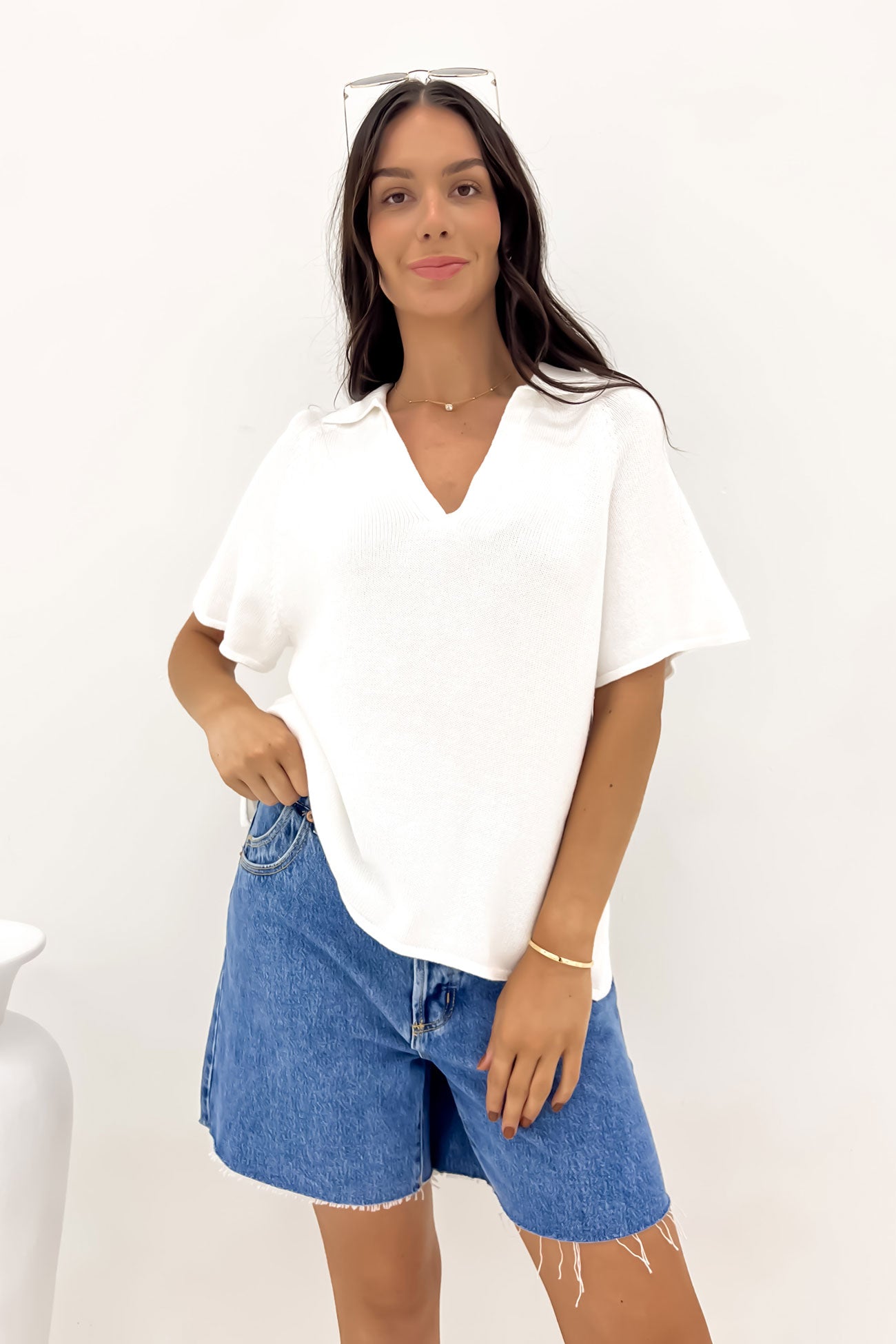 Bennett Top White