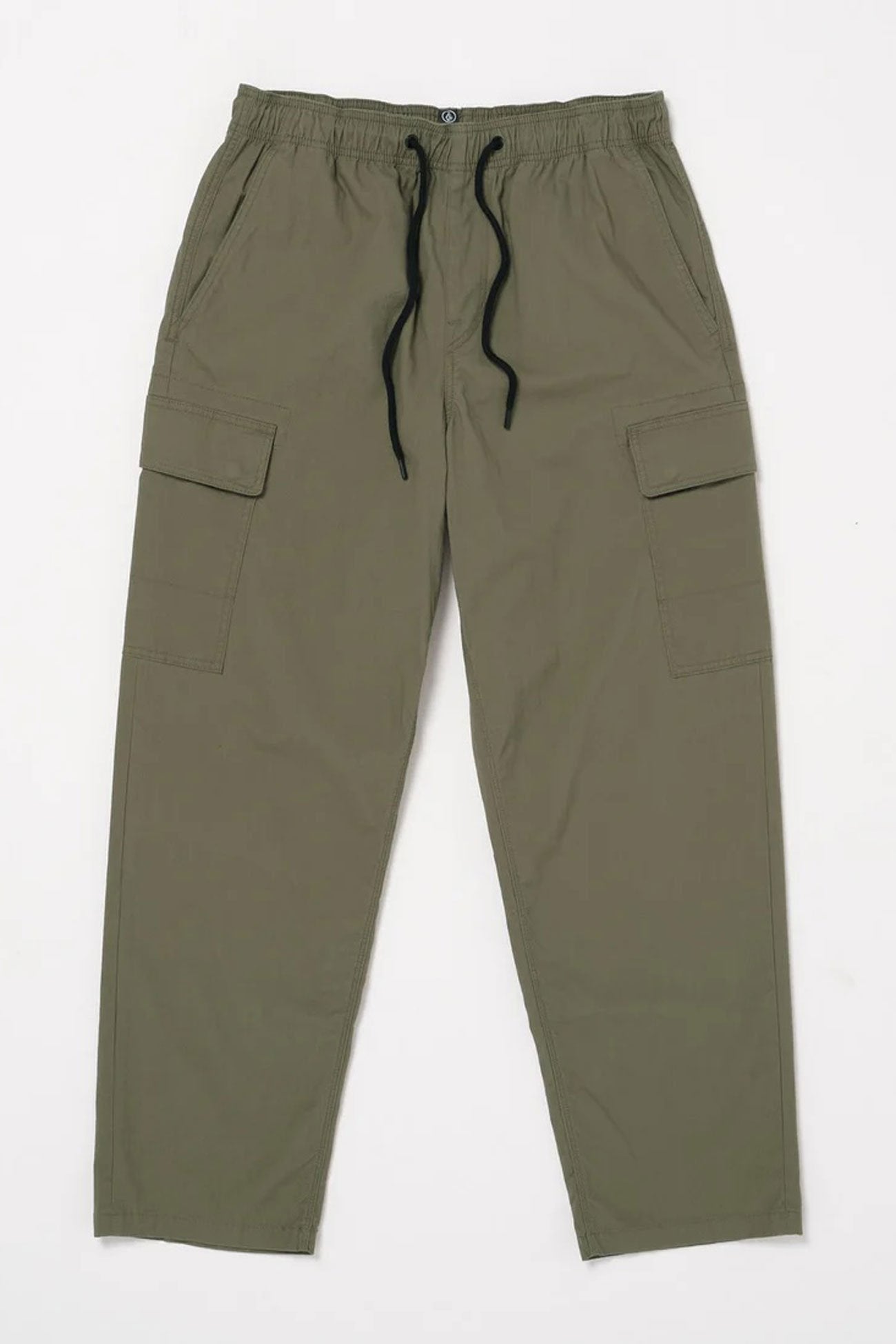 Billow Tapered Elastic Waist Cargo Wintermoss