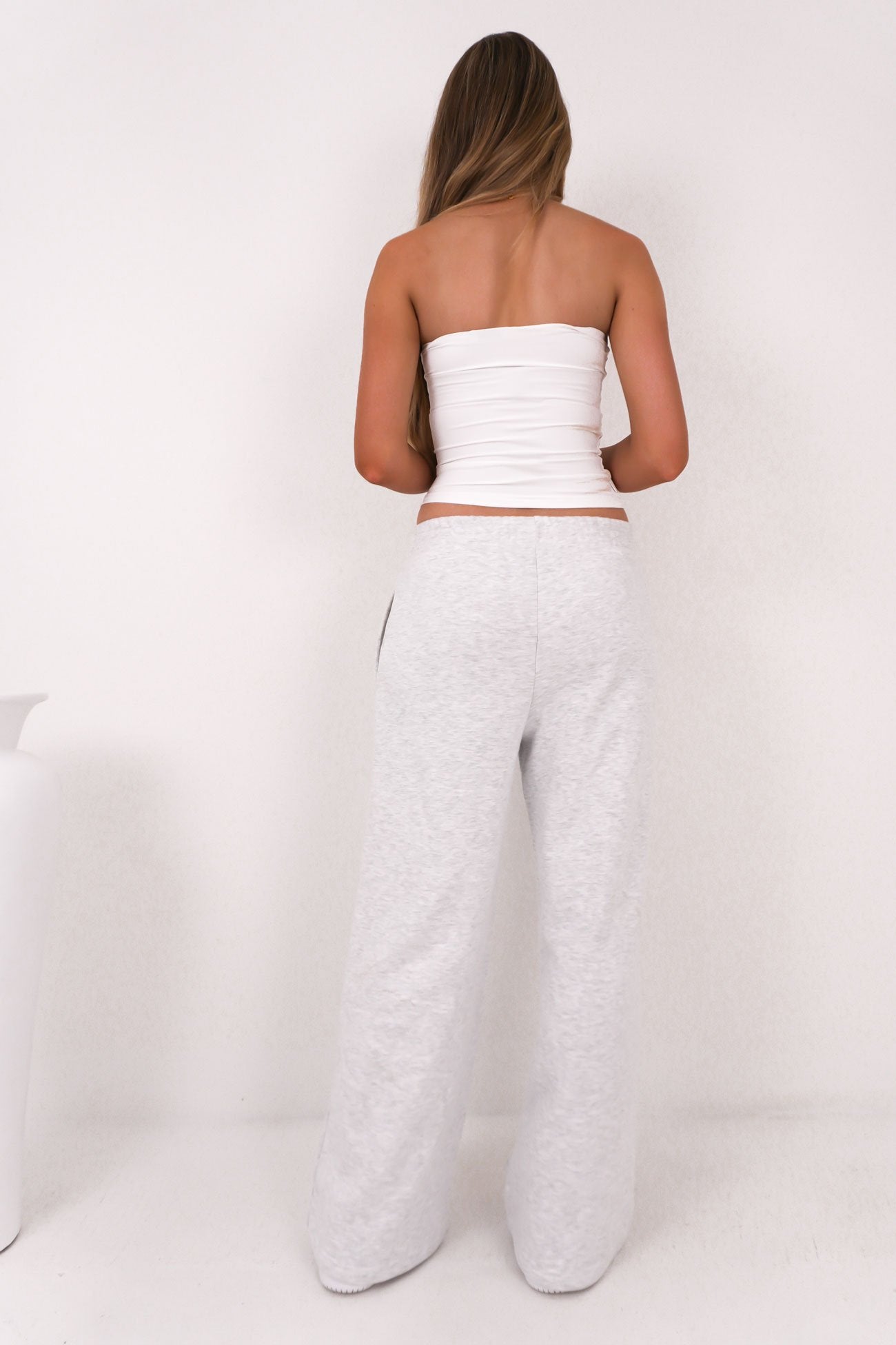 Blair Wide Trackpant Snow Marle