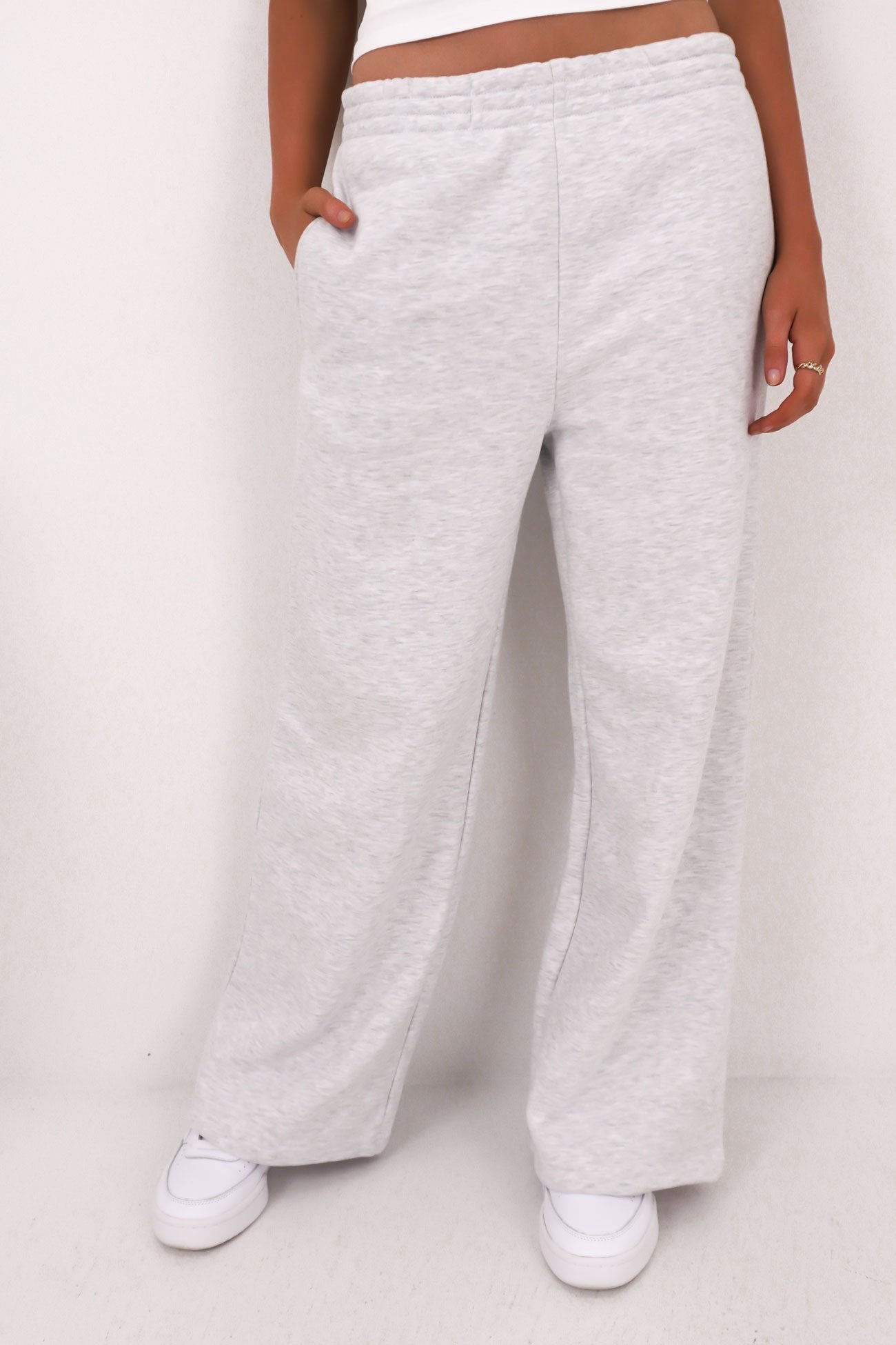 Blair Wide Trackpant Snow Marle