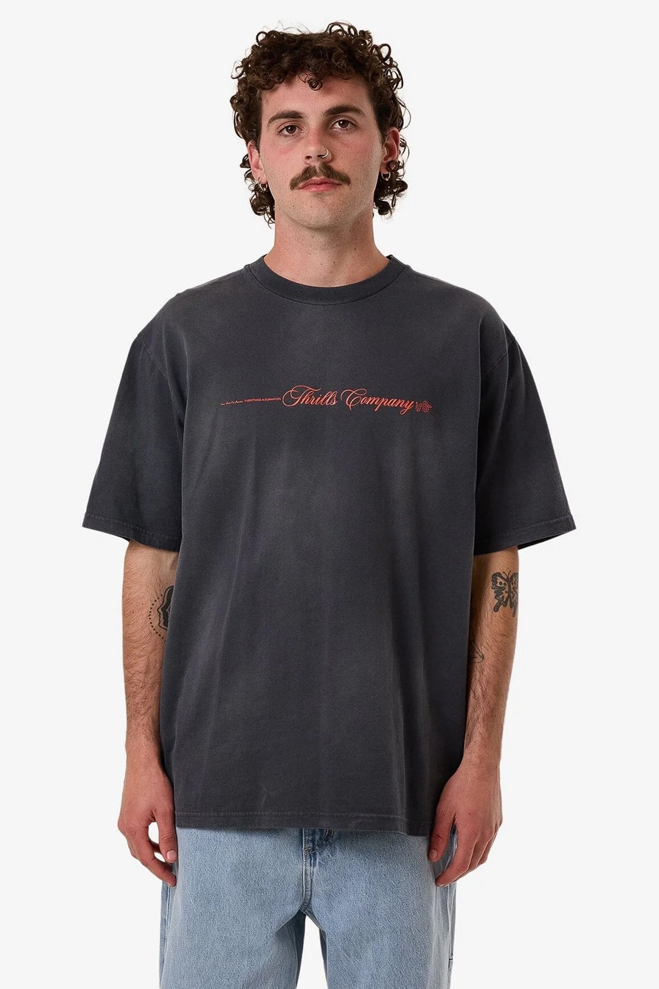 Blends Oversize Fit Tee India Ink Fade