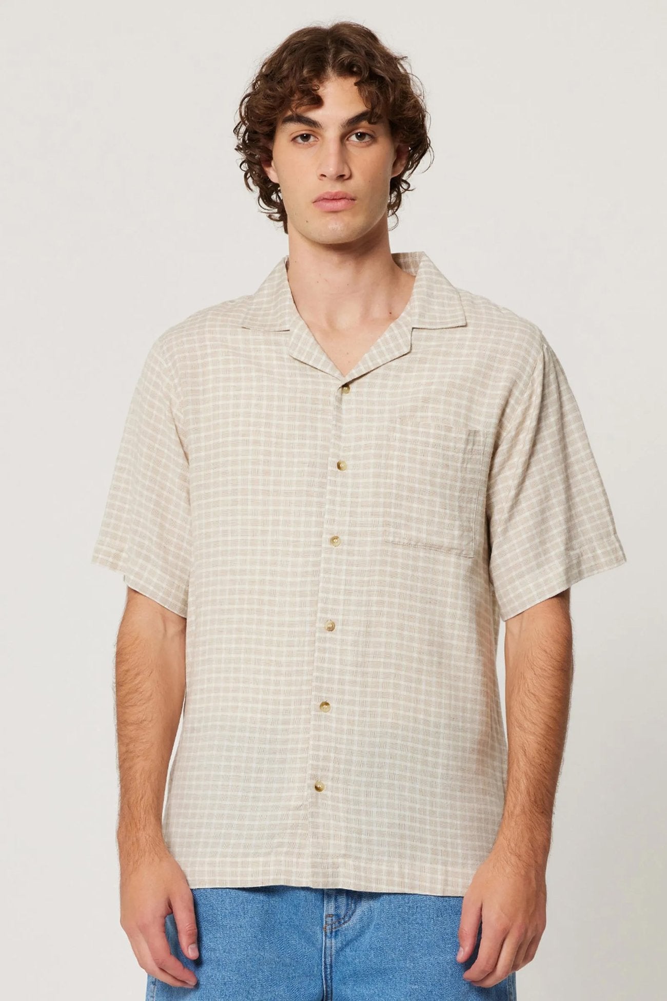 Bowler Check Shirt Natural Check