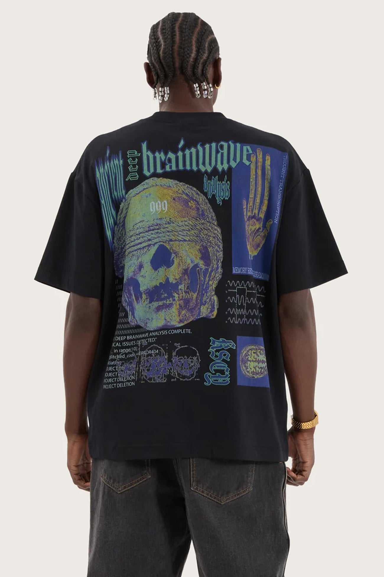 Brainwave Street Tee Anthracite Black