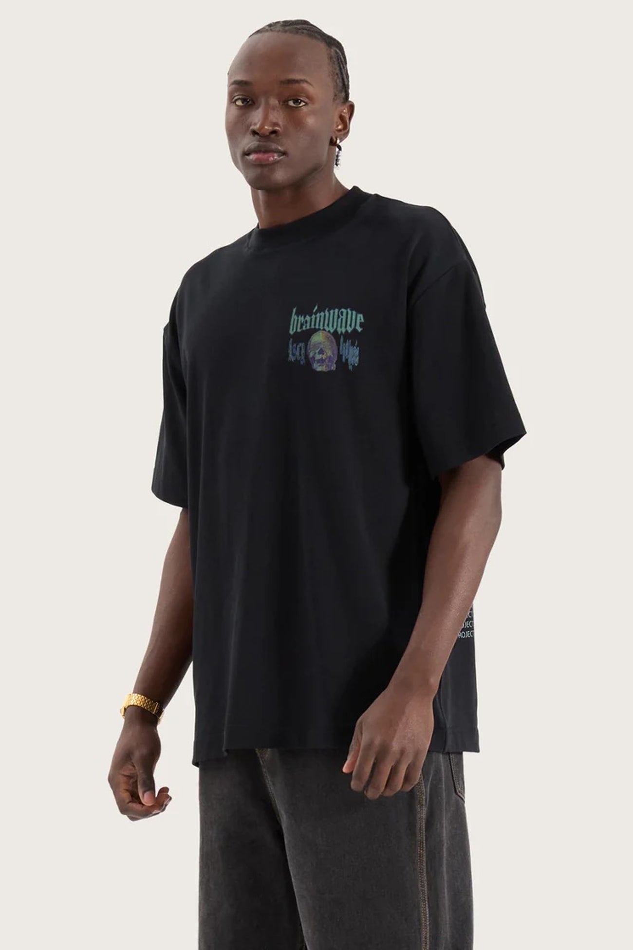 Brainwave Street Tee Anthracite Black