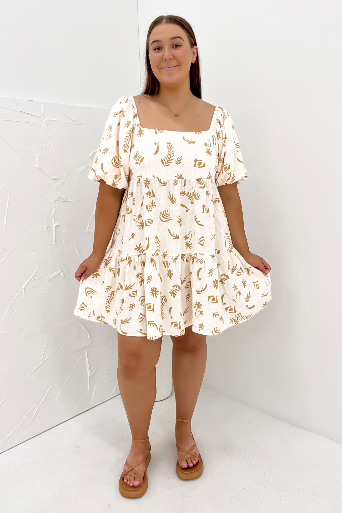 Bronte Mini Dress Cream