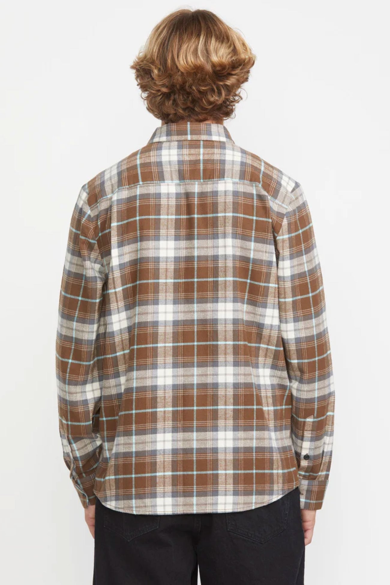 Caden Plaid Long Sleeve Shirt Dark Earth