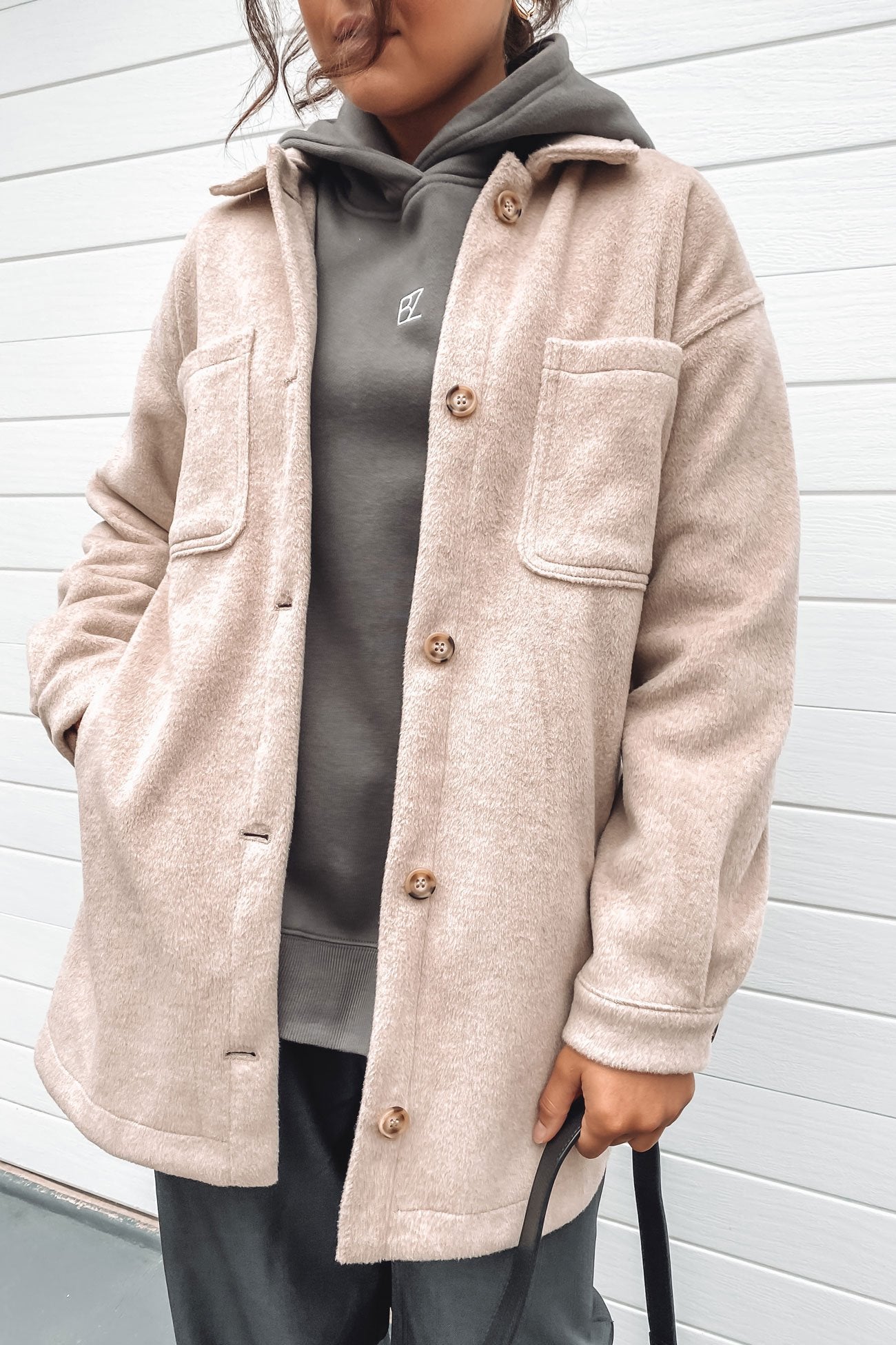 Cameron Pocket Jacket Taupe