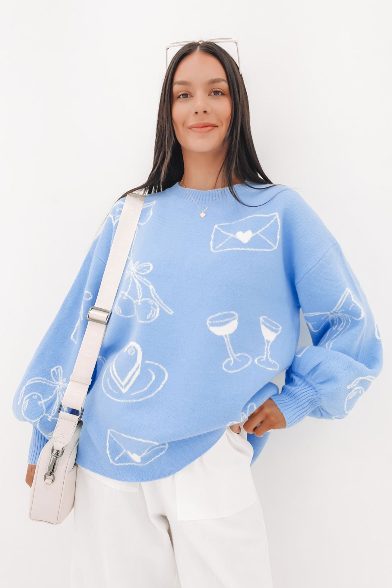 Candace Knit Jumper Blue