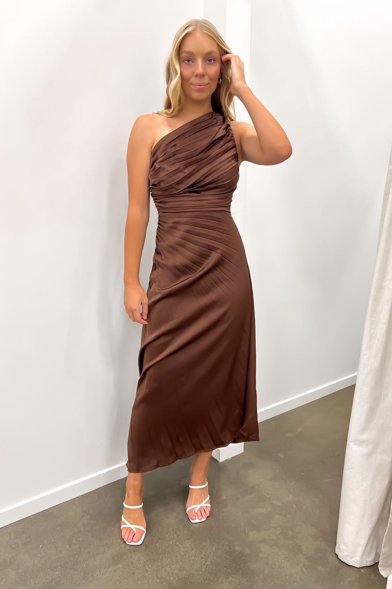 Caralee Midi Dress Chocolate