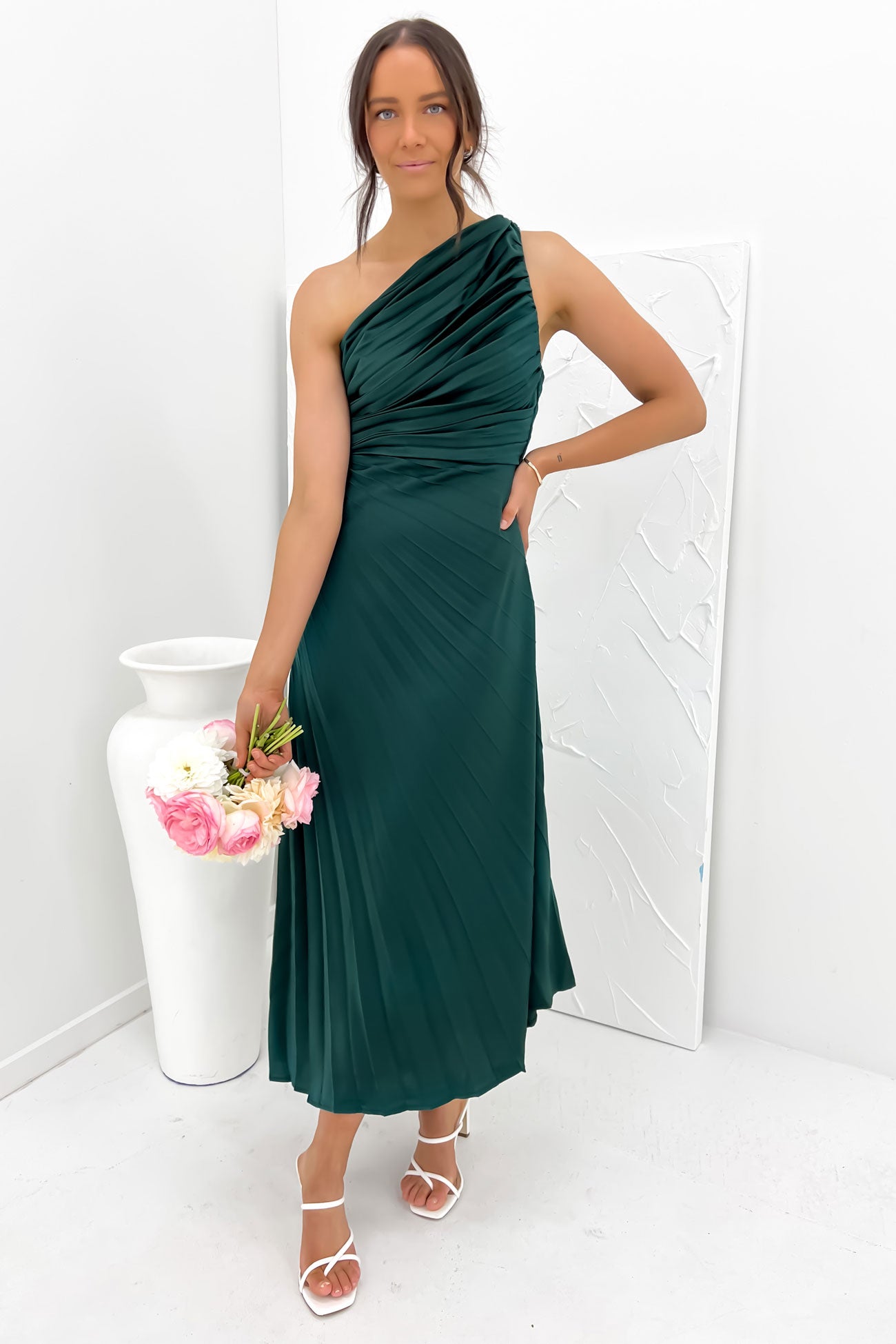 Caralee Midi Dress Emerald