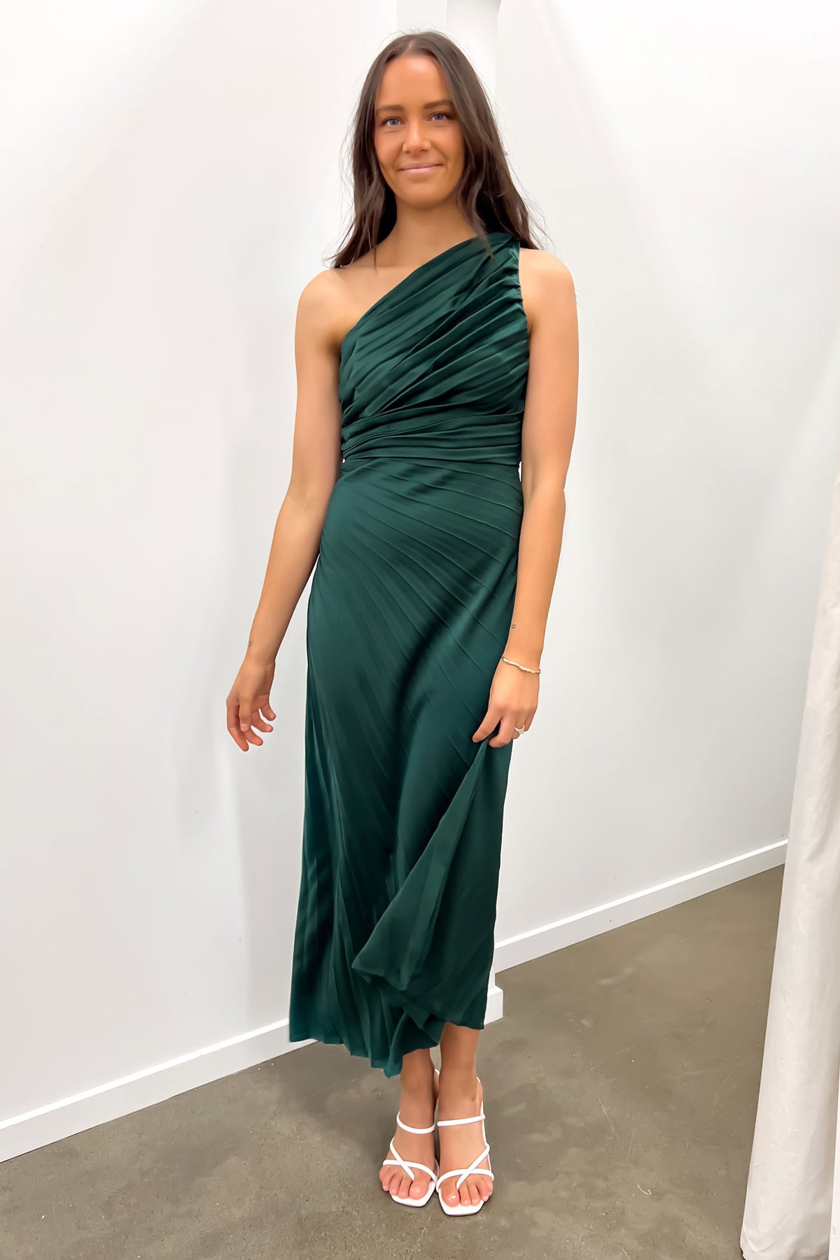 Caralee Midi Dress Emerald Jean Jail