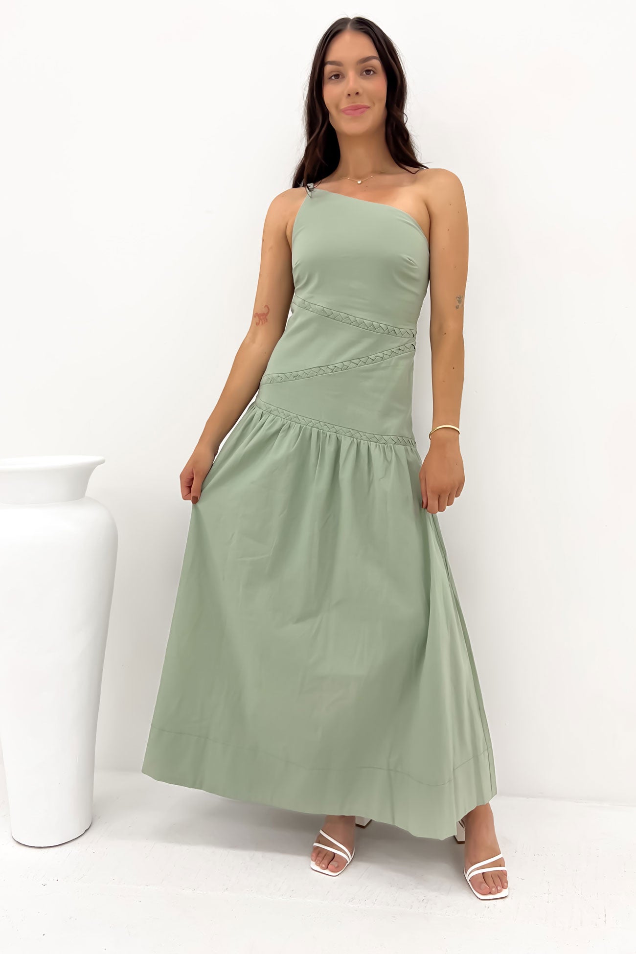 Carwyn Maxi Dress Khaki