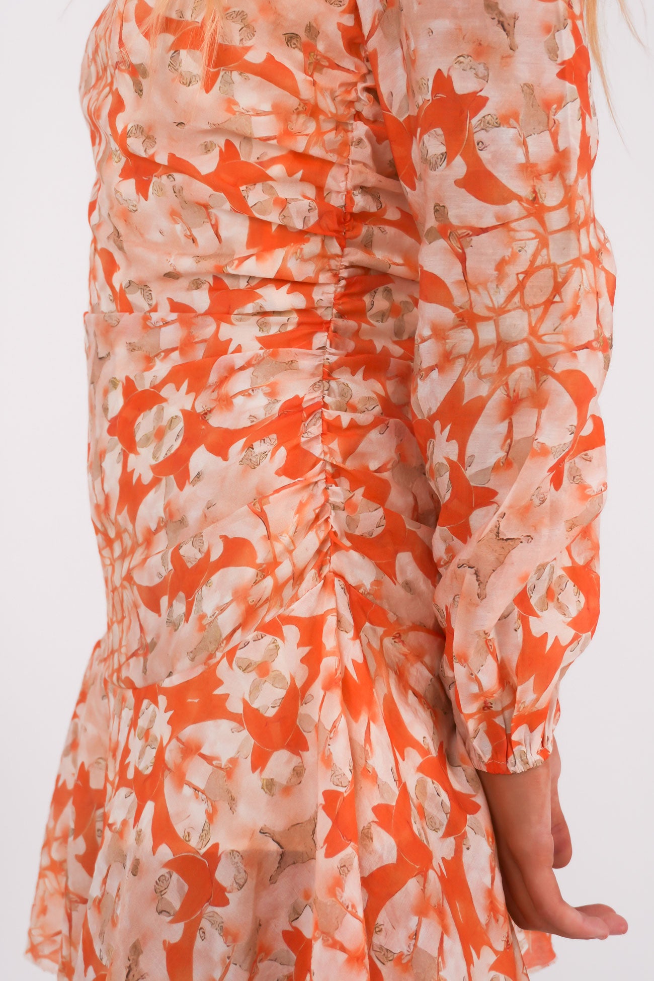 Charla Mini Dress Orange Floral