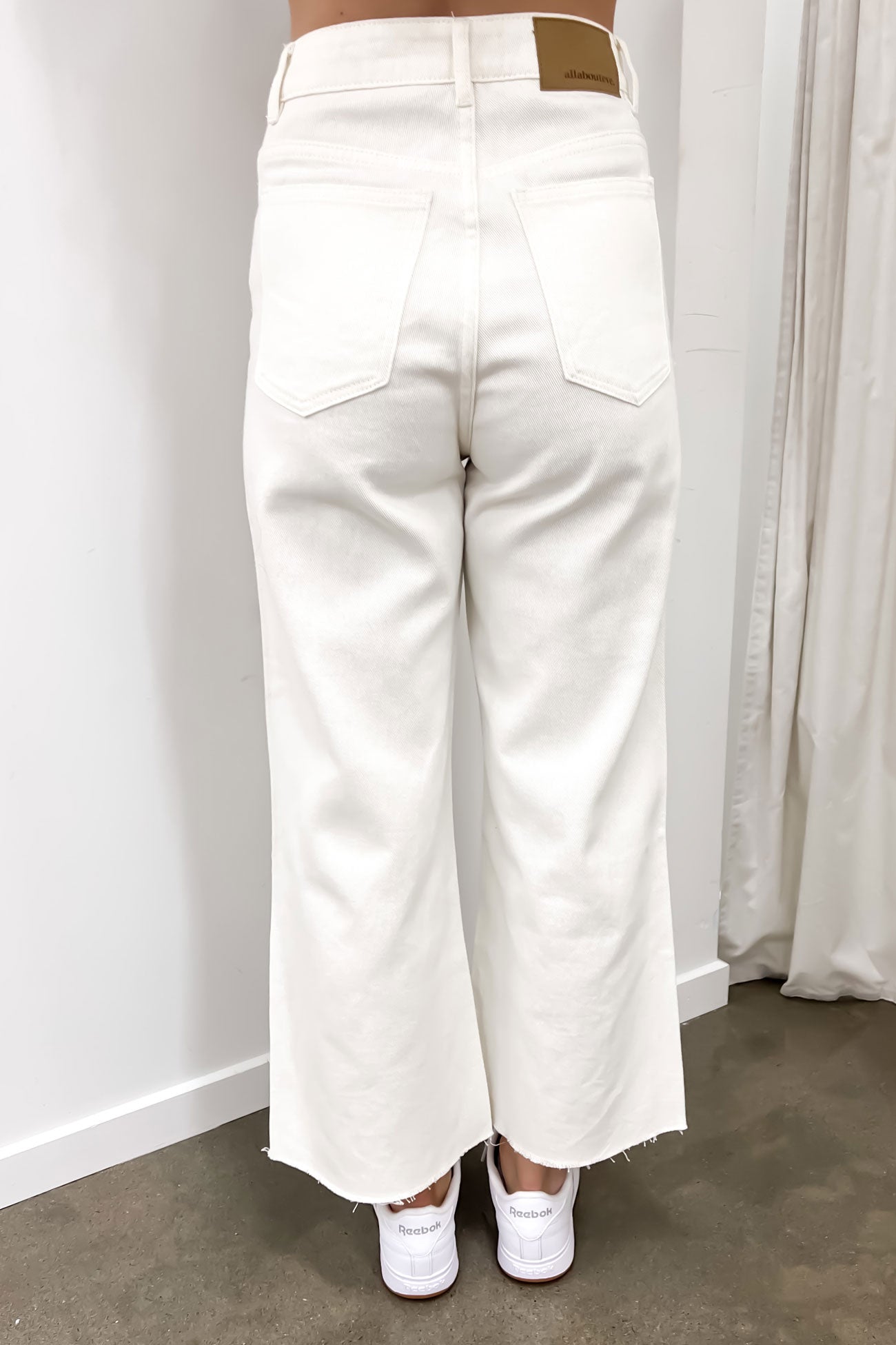 Charlie High Rise Wide Leg Jean Vintage White