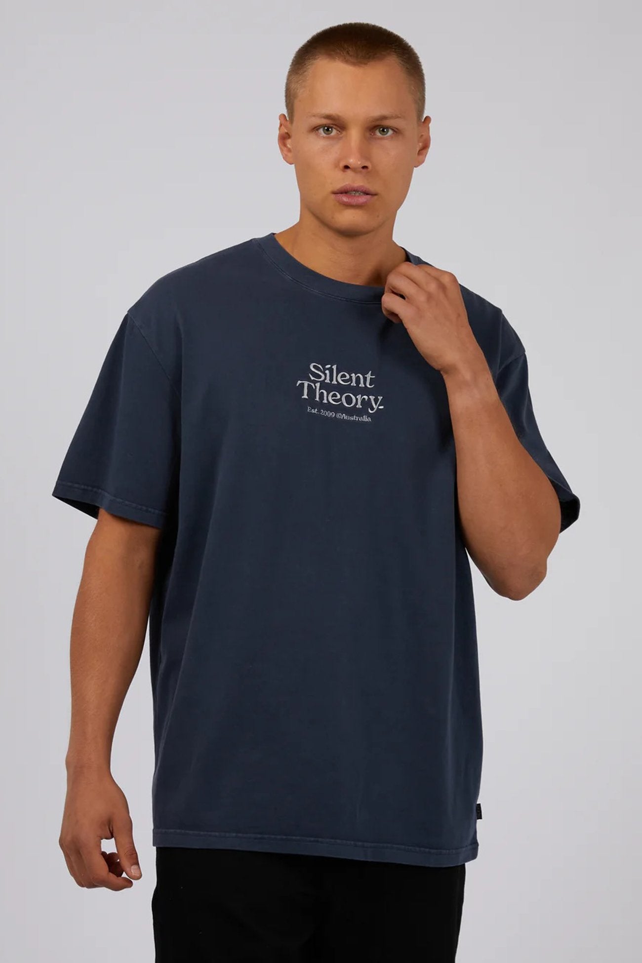 Classic Emb Tee Navy