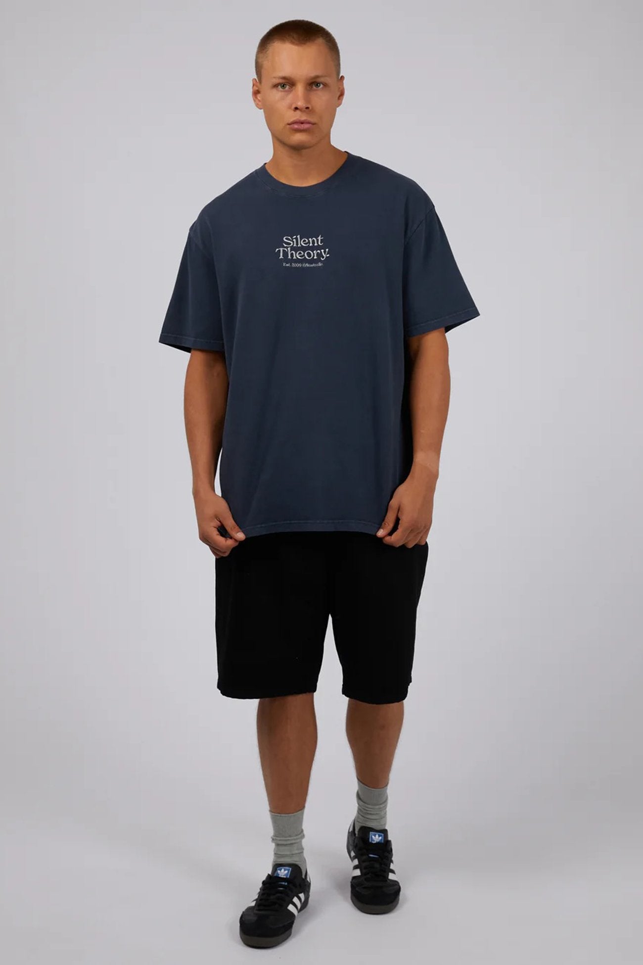 Classic Emb Tee Navy