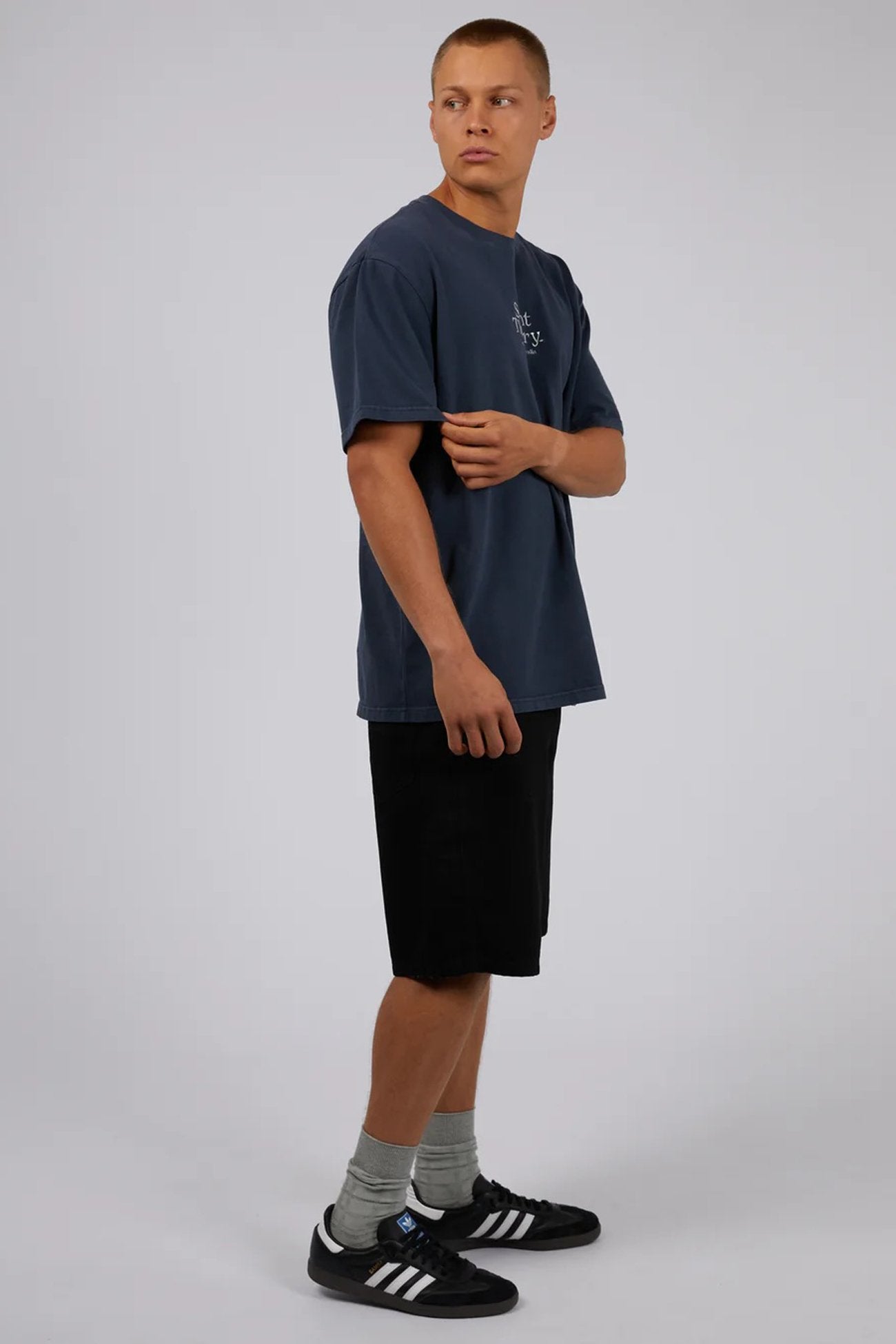 Classic Emb Tee Navy