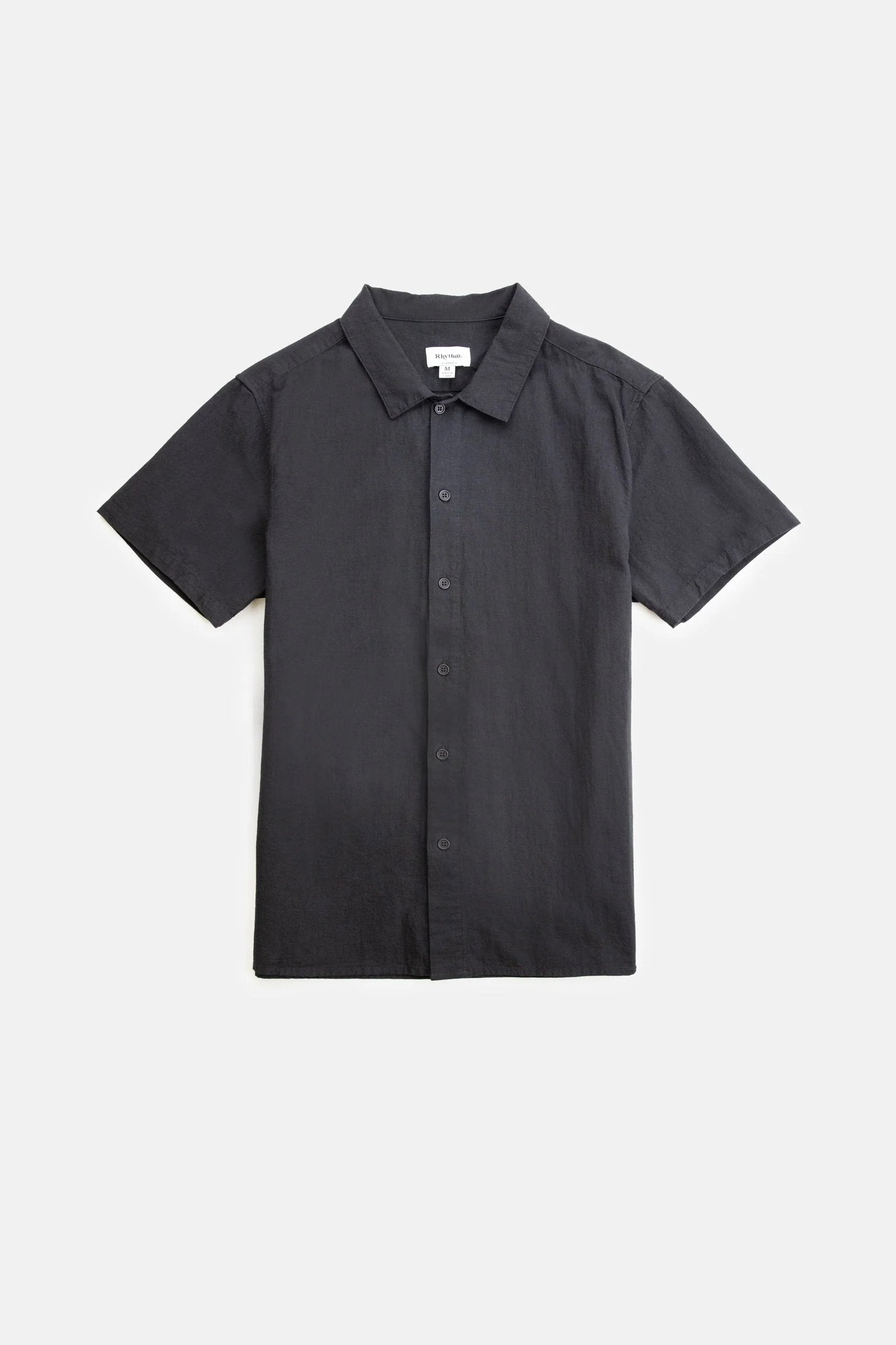 Classic Linen Short Sleeve Shirt Black