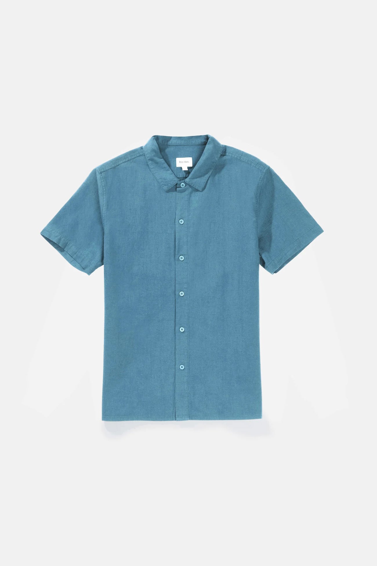 Classic Linen Short Sleeve Shirt Mineral Blue