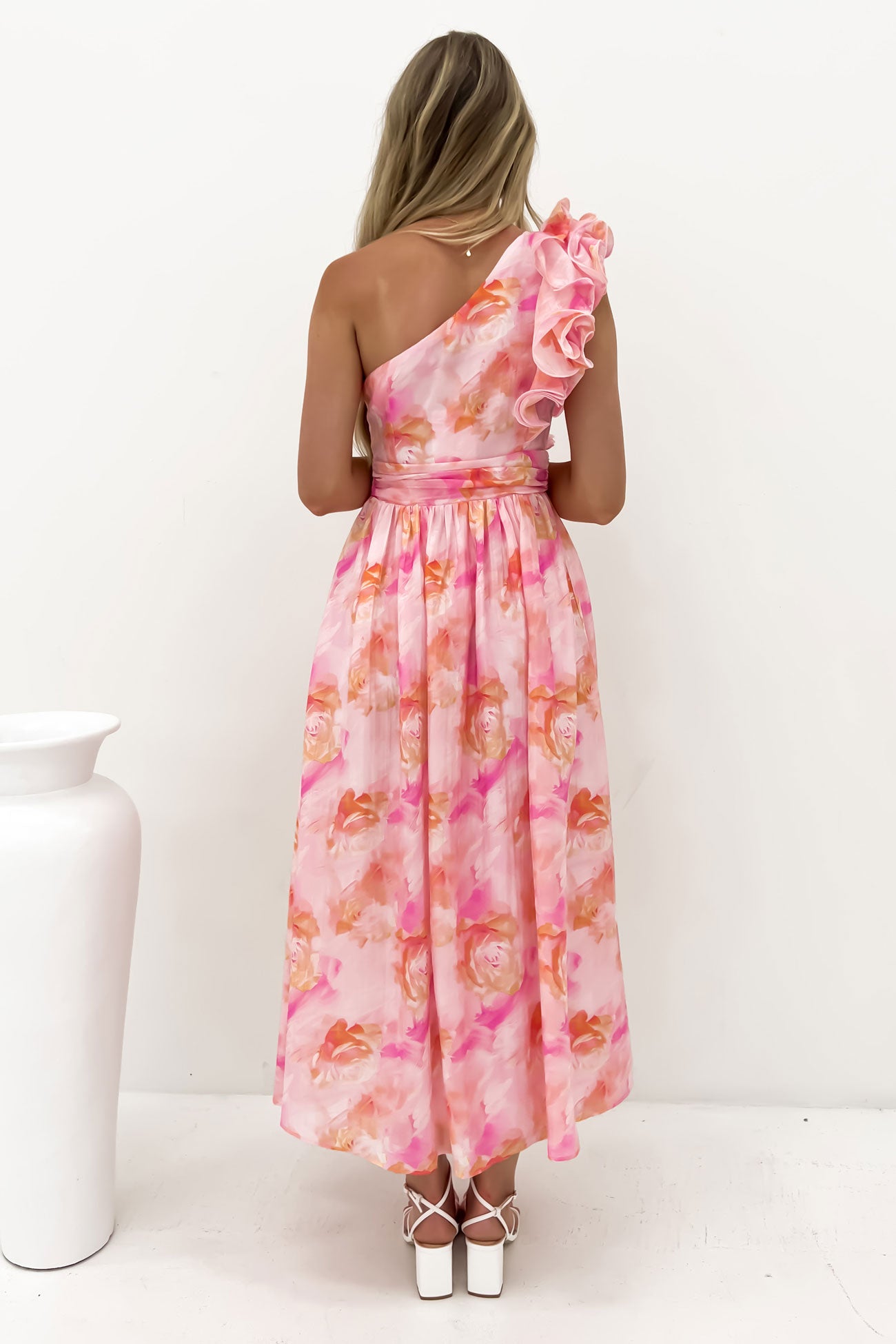 Colby Midi Dress Pink Hues