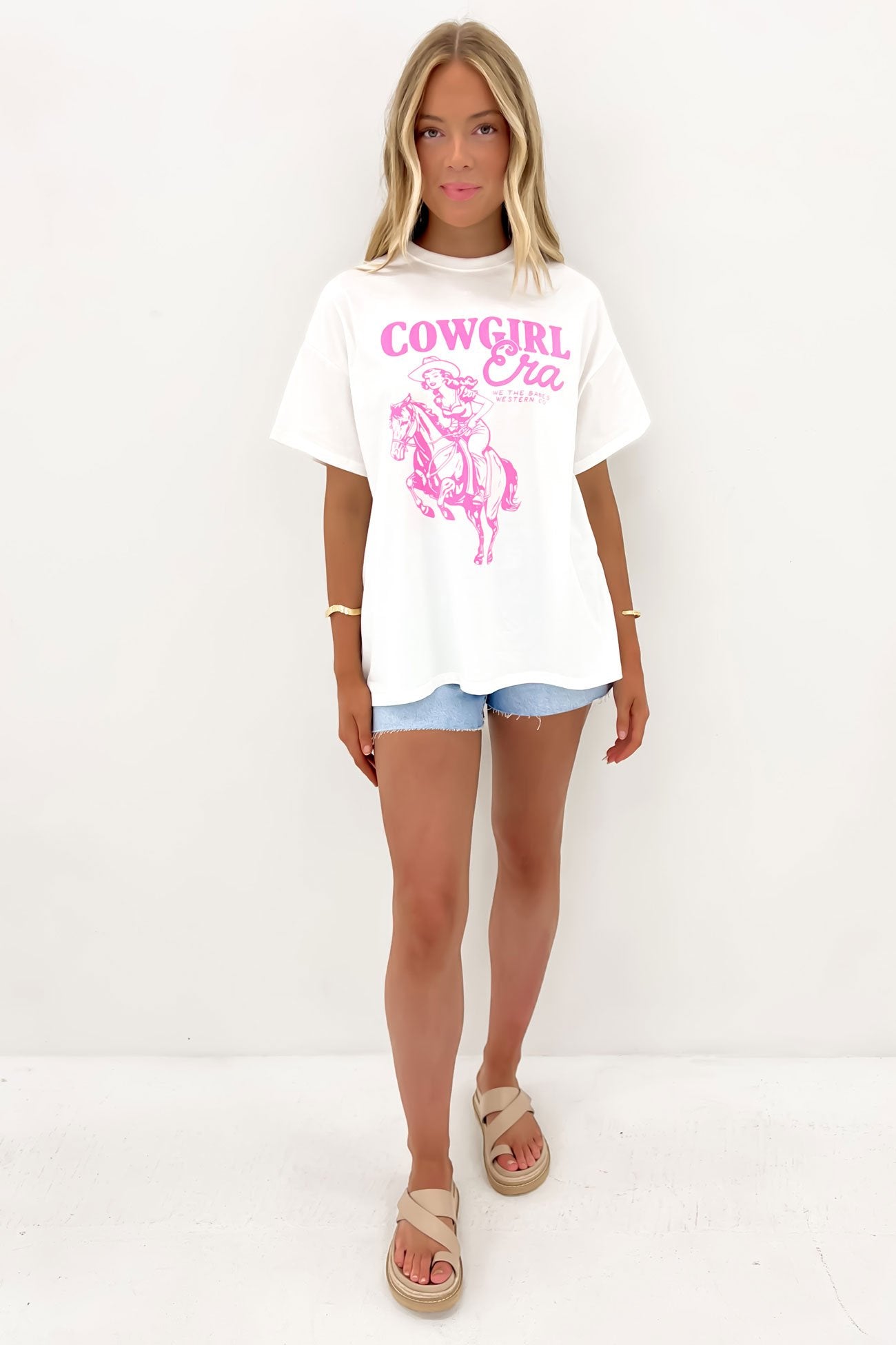 Cowgirl Era Tee White