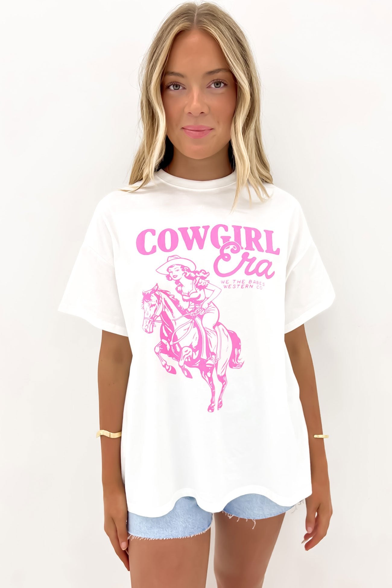 Cowgirl Era Tee White