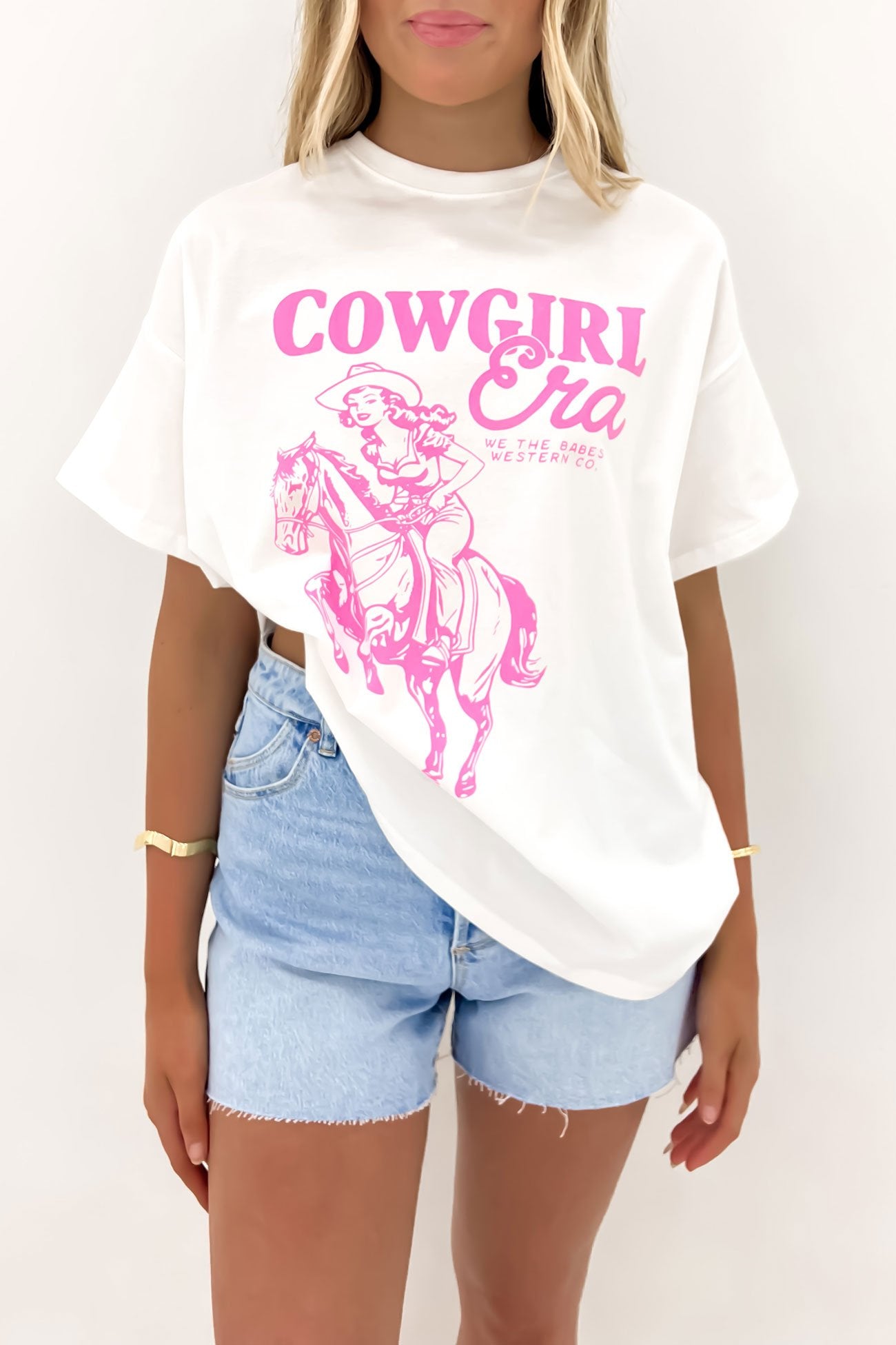 Cowgirl Era Tee White