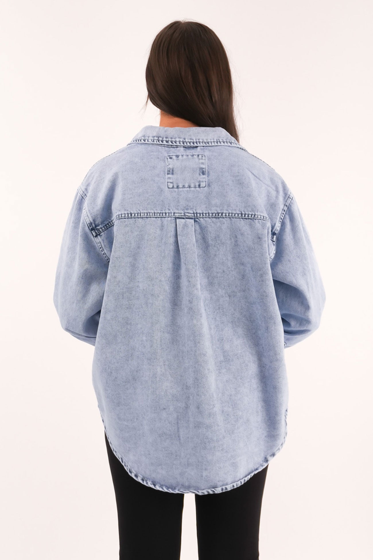 Daisy Over Shirt Light Blue