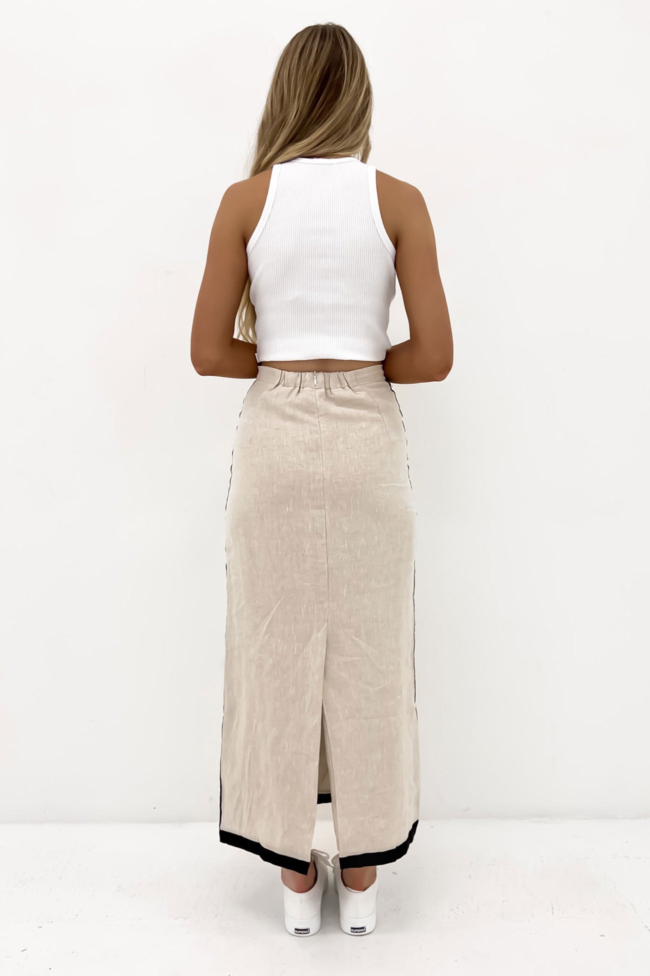 Darcy Midi Skirt Beige