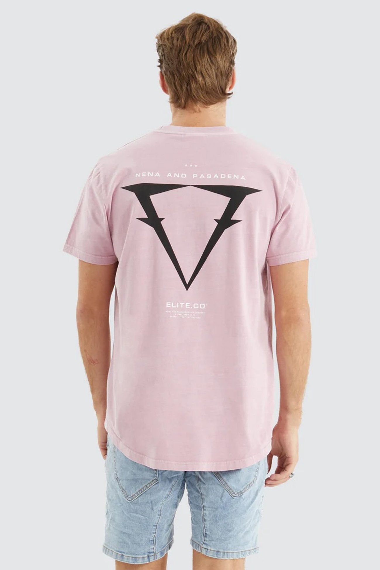 Data Dual Curved Tee Pigment Pink