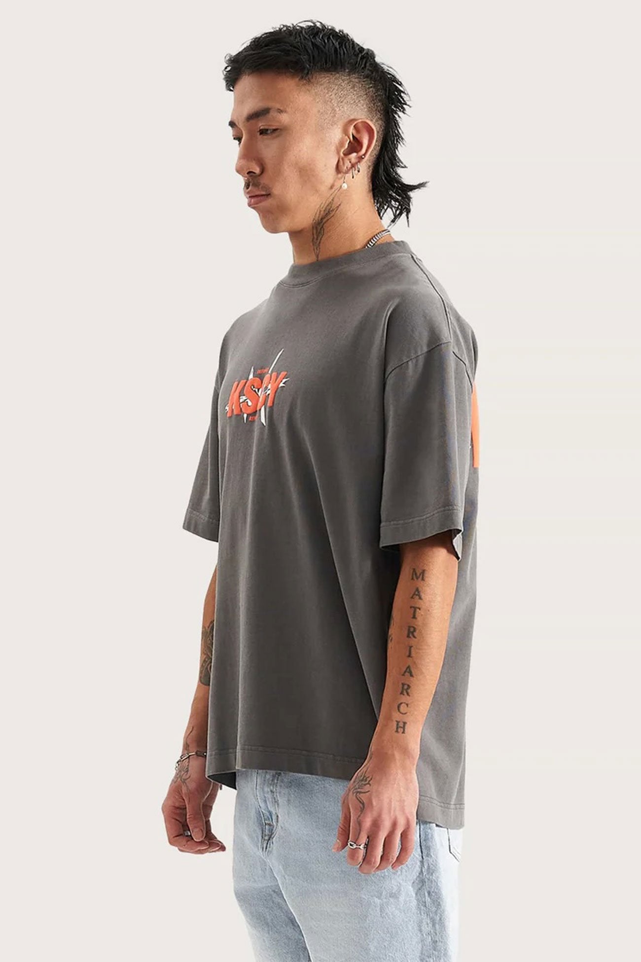 Defiance Street Tee Pigment Steel Grey