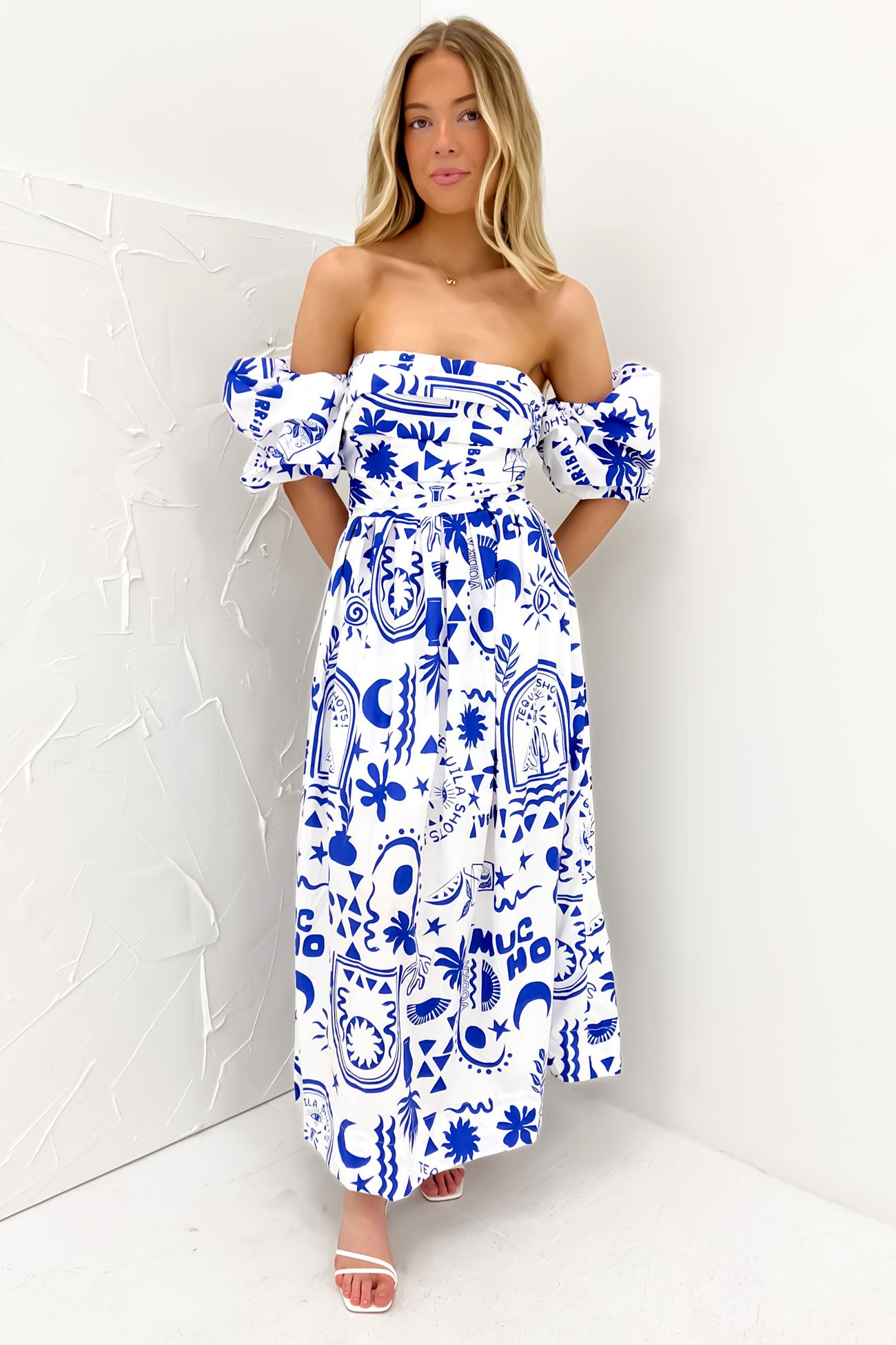 Dempsey Midi Dress Blue Paradise