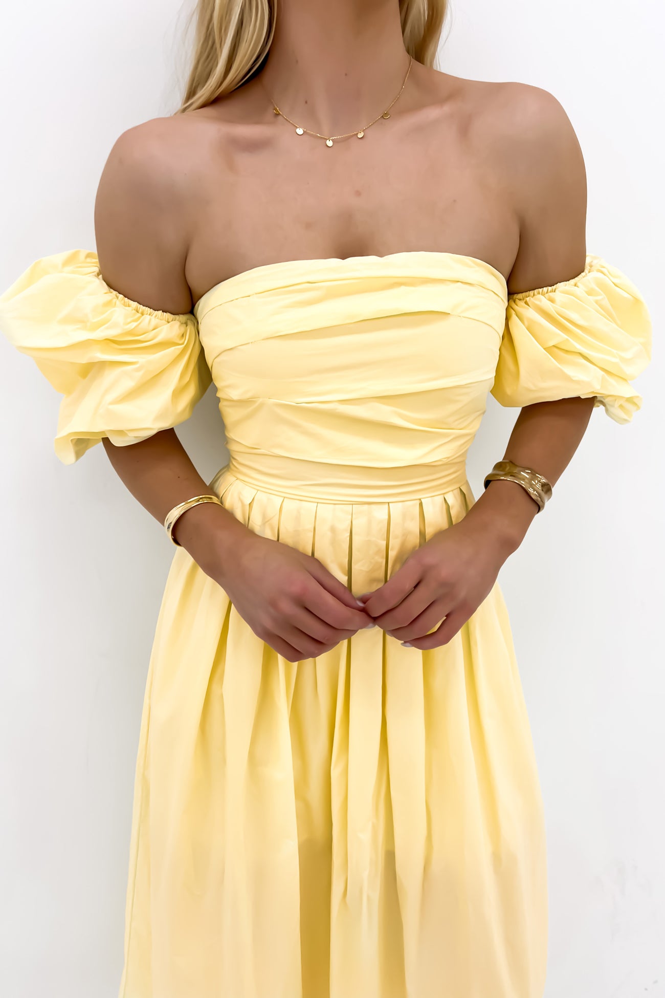 Dempsey Midi Dress Yellow