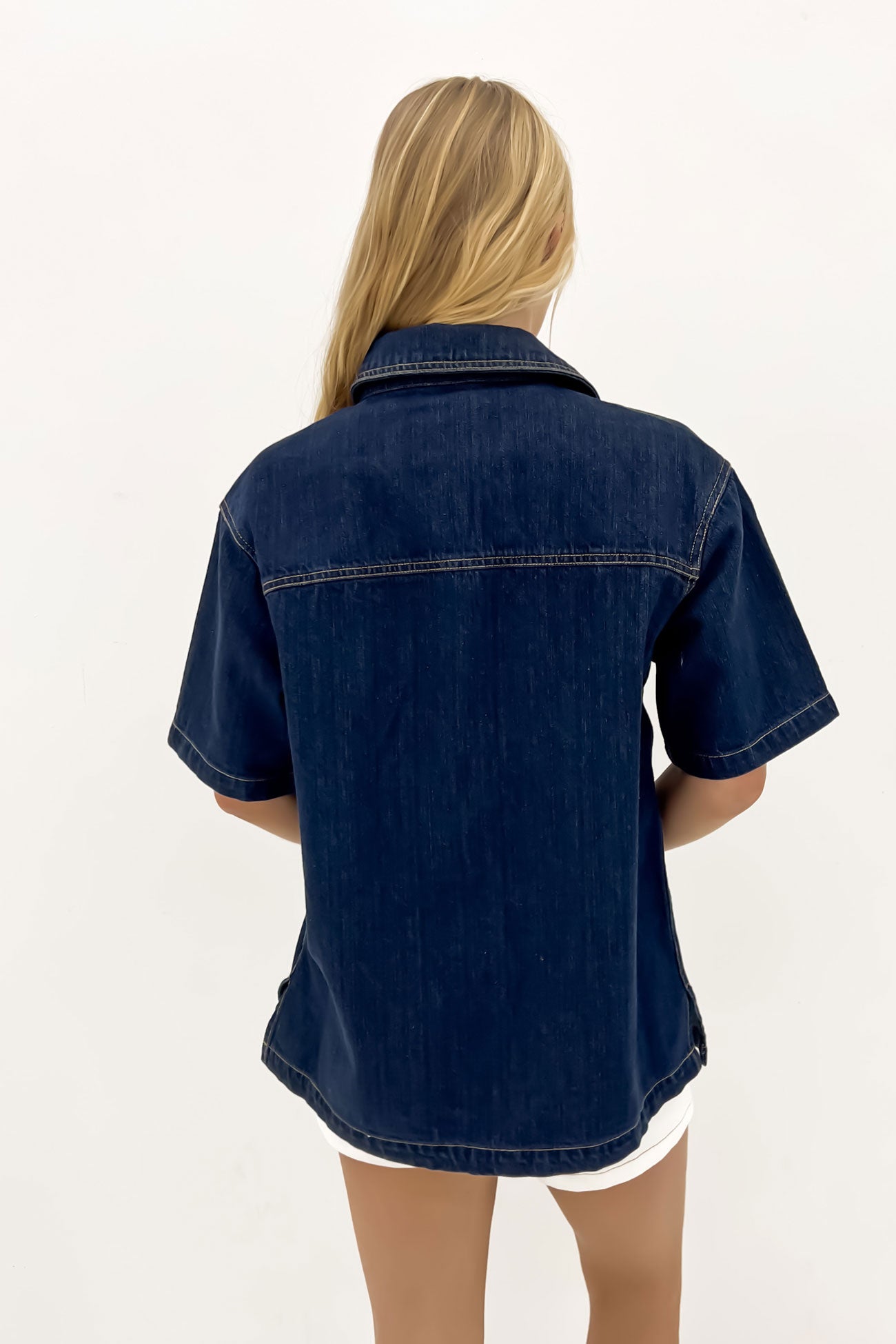 Denim Boxy Shirt Modern Rinse