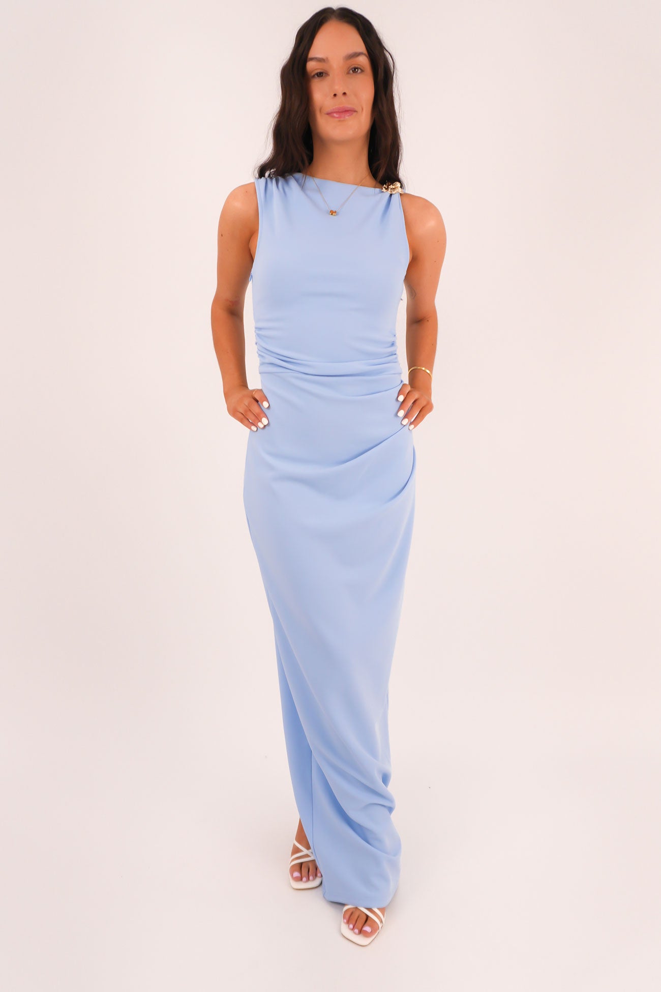 Devlin Maxi Dress Baby Blue