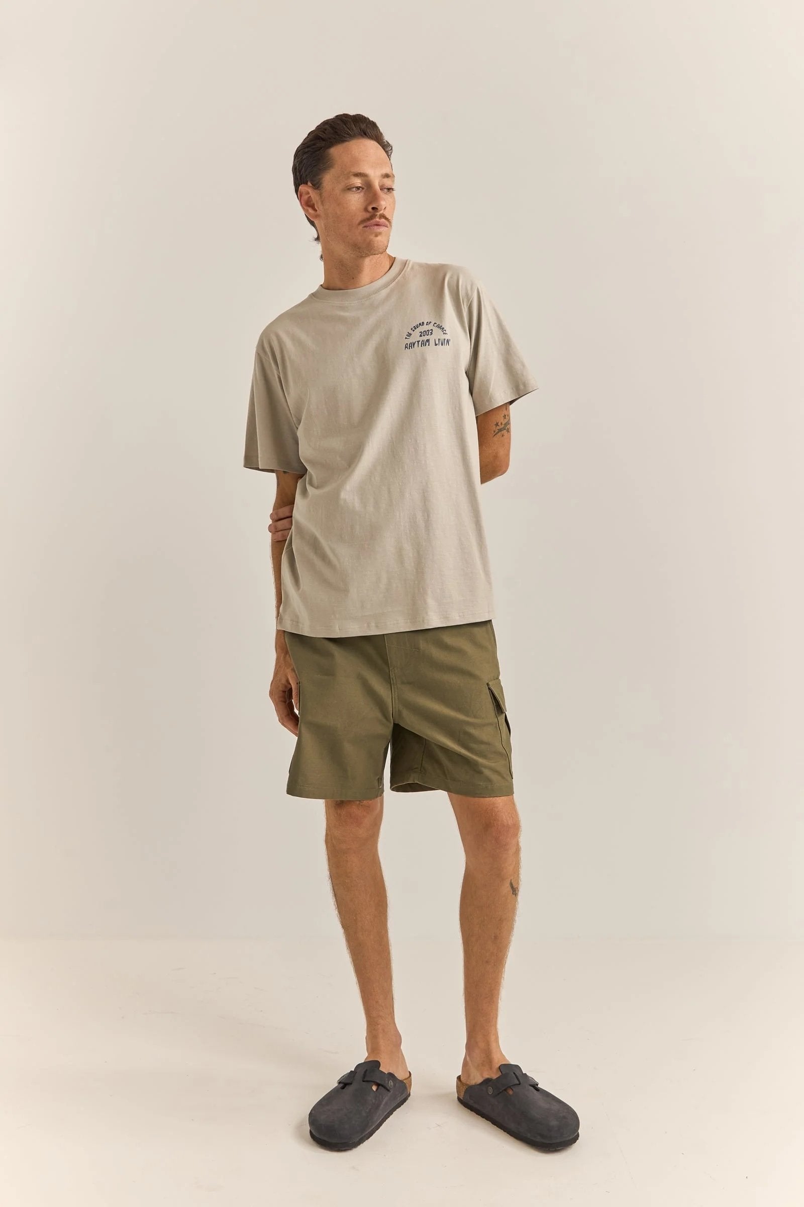 Down Under Slub Short Sleeve T-Shirt Stone