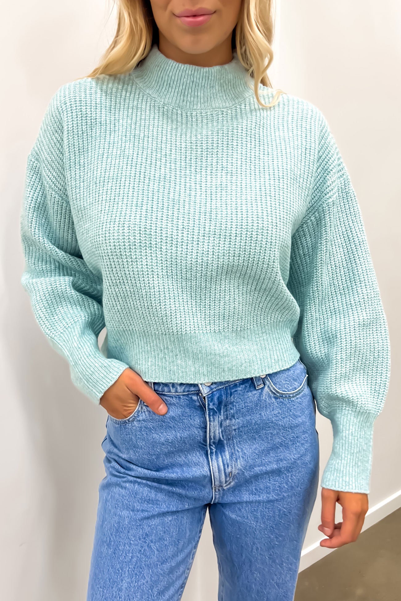 Eden Knit Jumper Seafoam