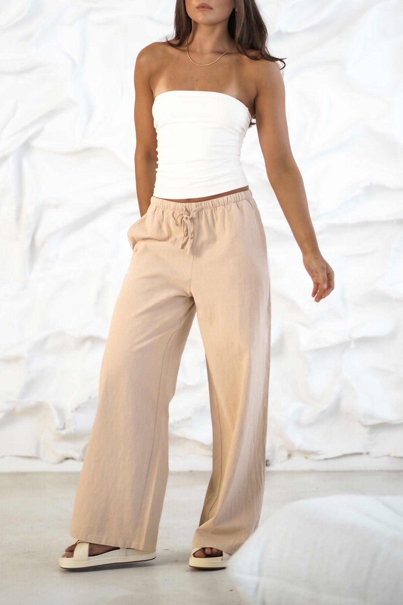 Elijah Beach Pant Tan