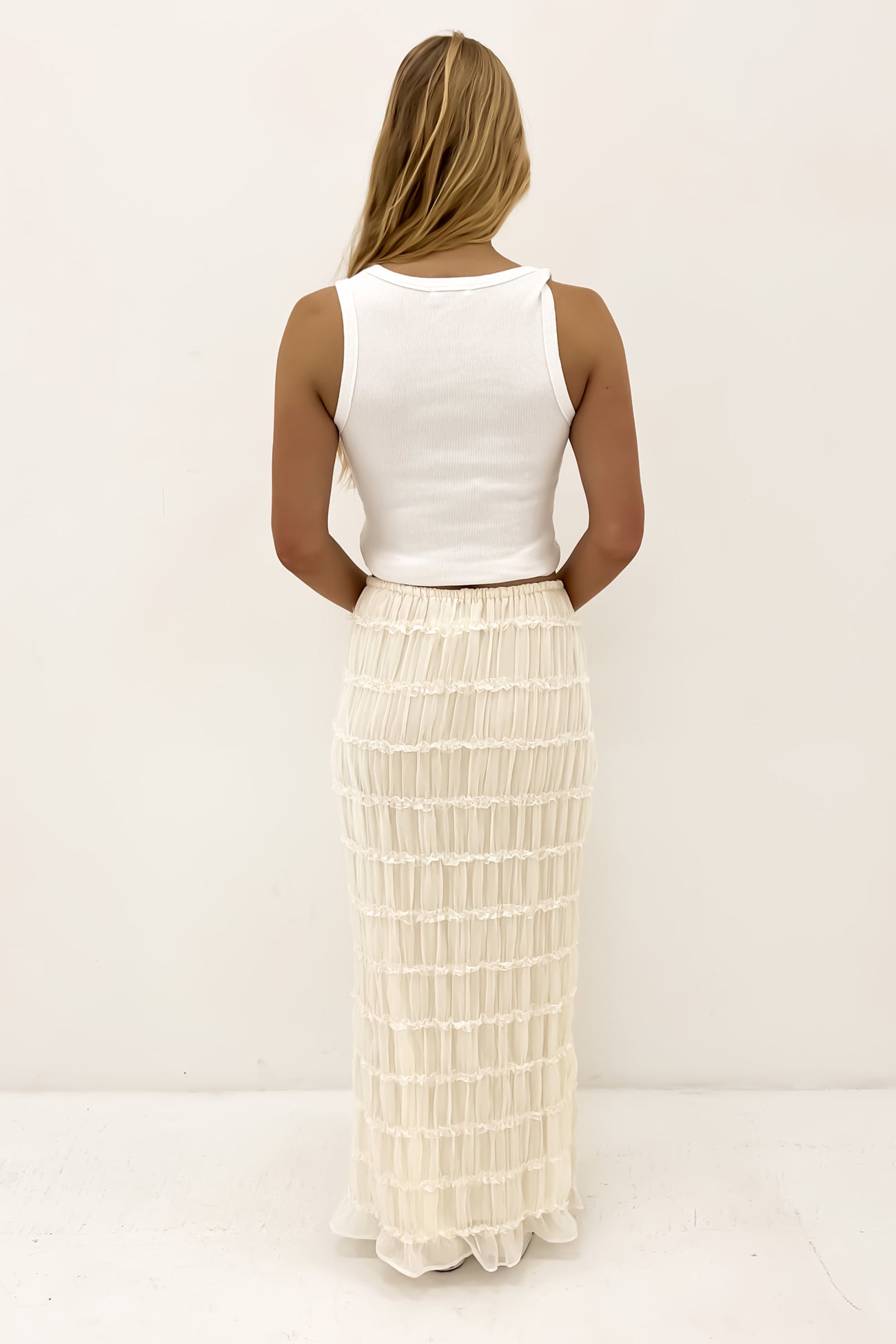 Eloisa Maxi Skirt Cream