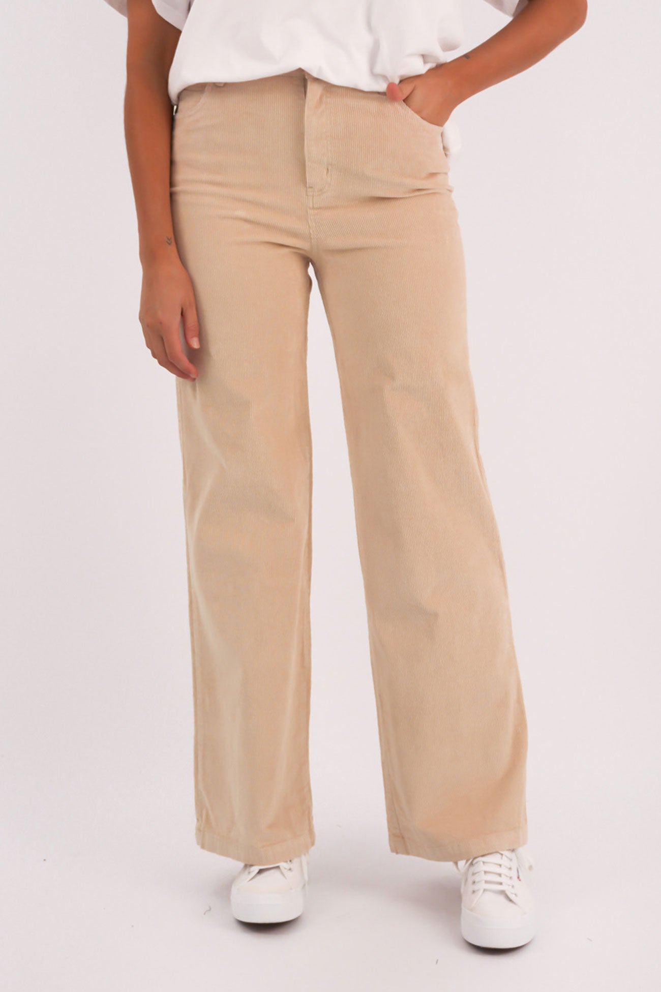 Emma Cord Pant Vanilla