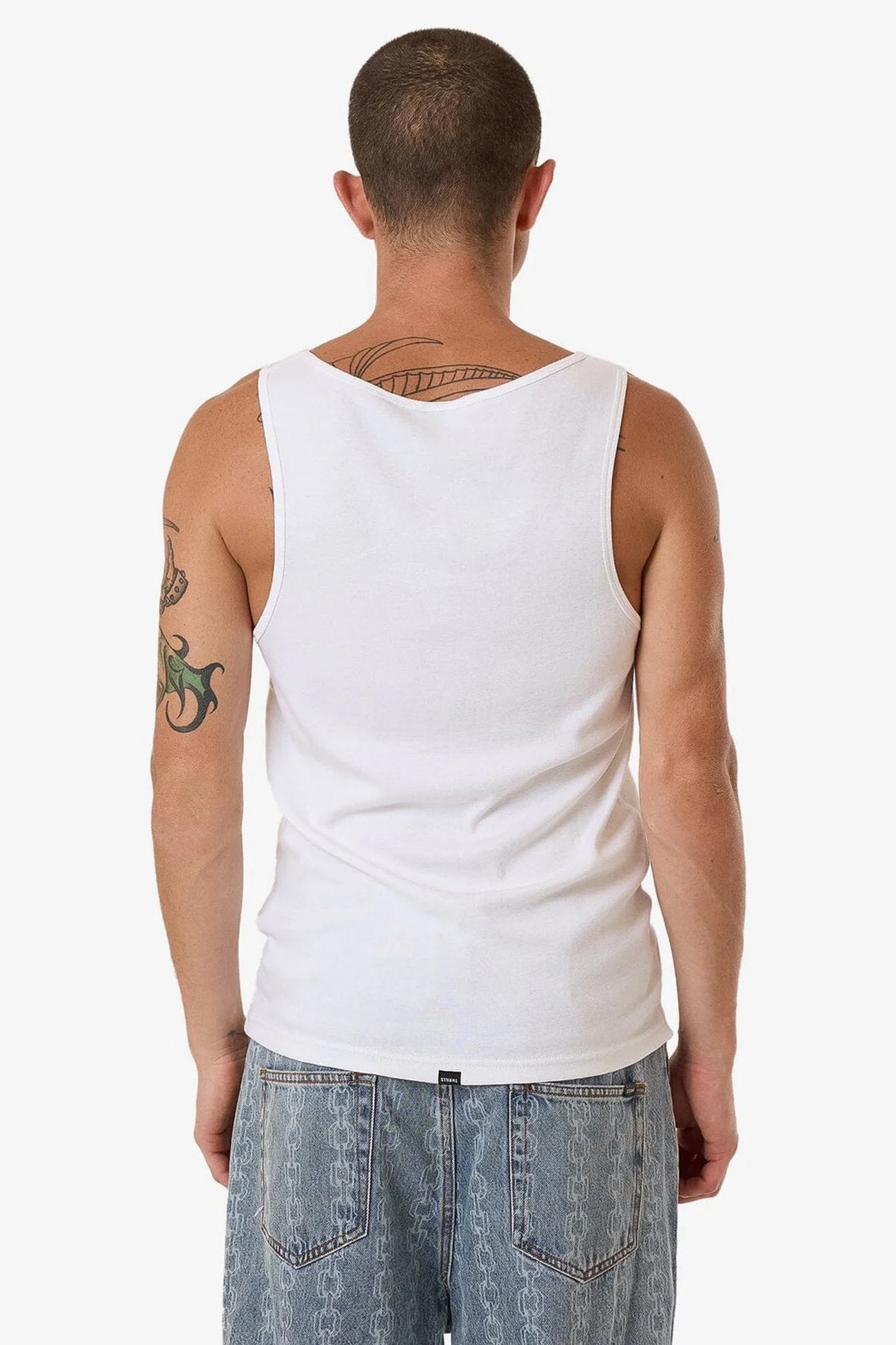 Endless Rib Tank White