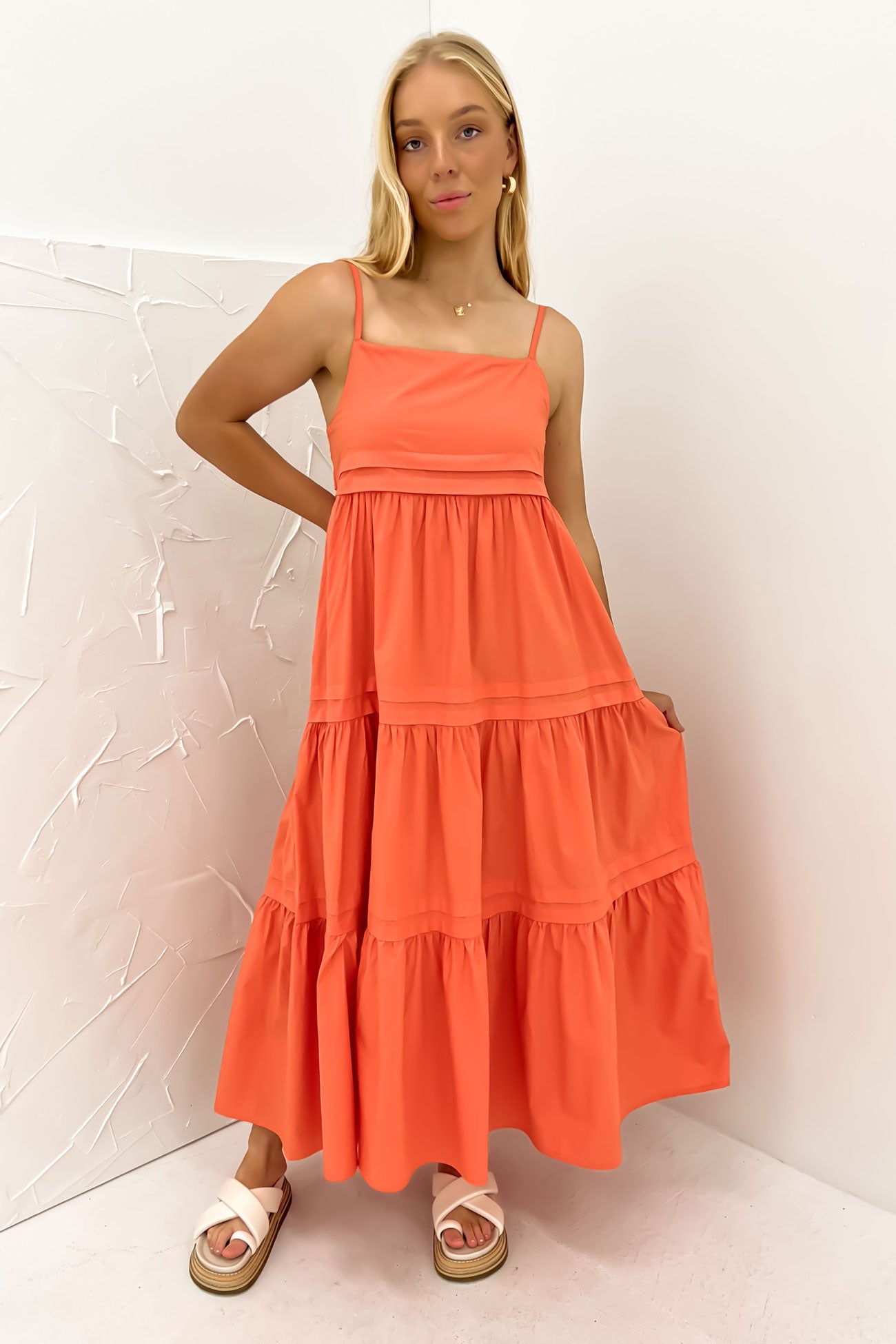 Esme Maxi Dress Coral