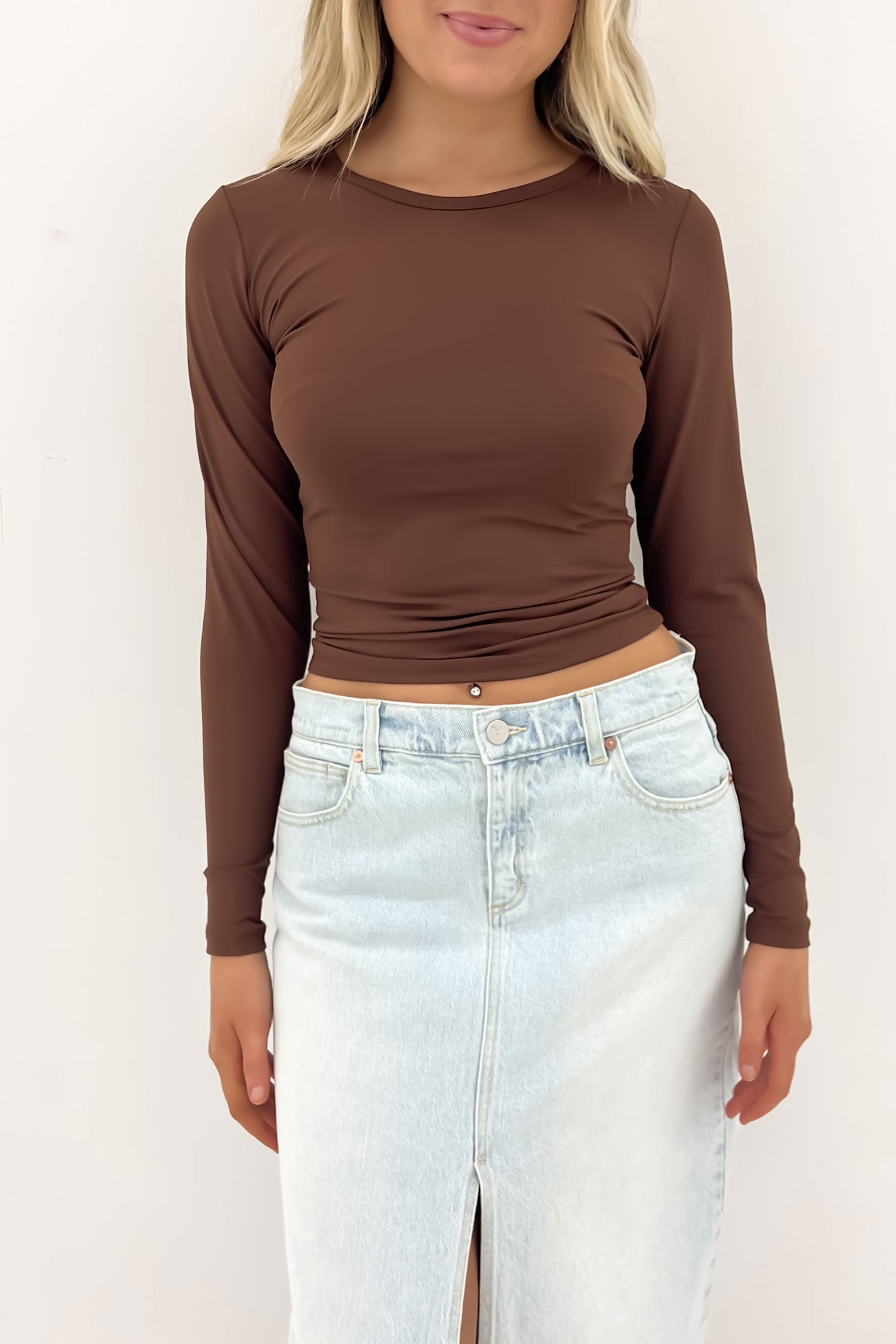 Eve Staple Long Sleeve Brown