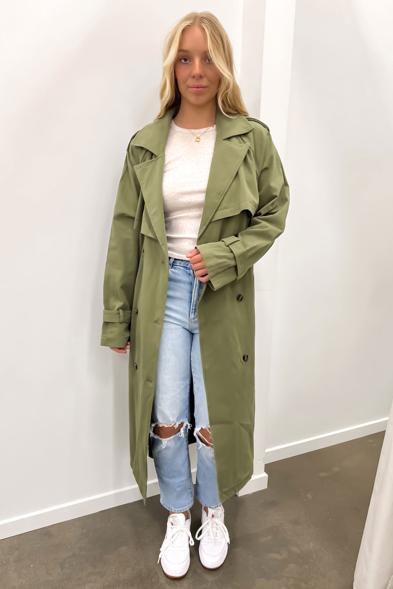 Eve Trench Coat Khaki