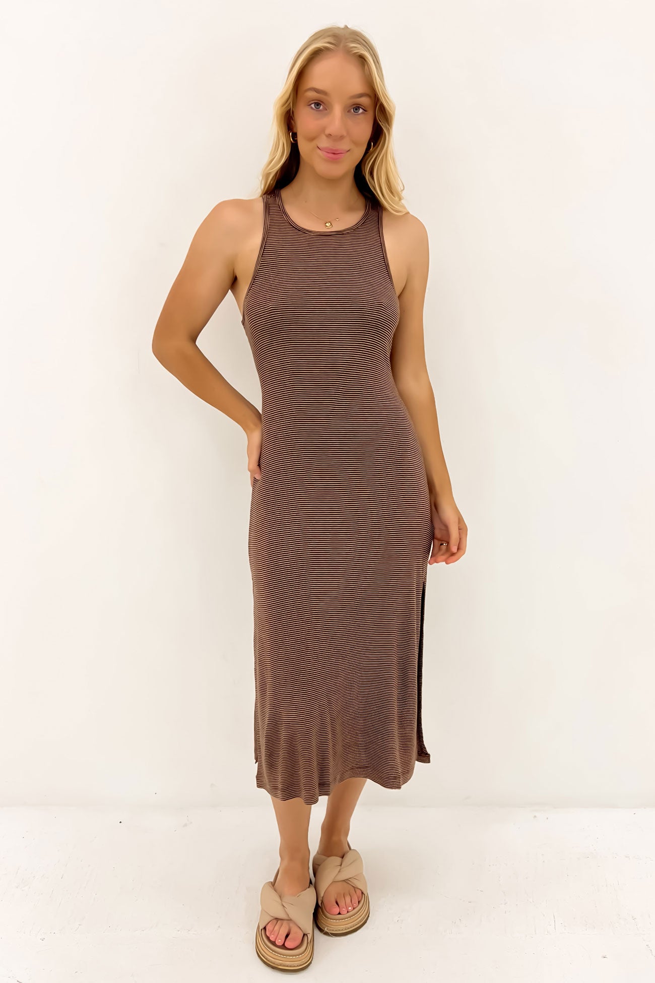 Fleurmaid Dress Bear Brown